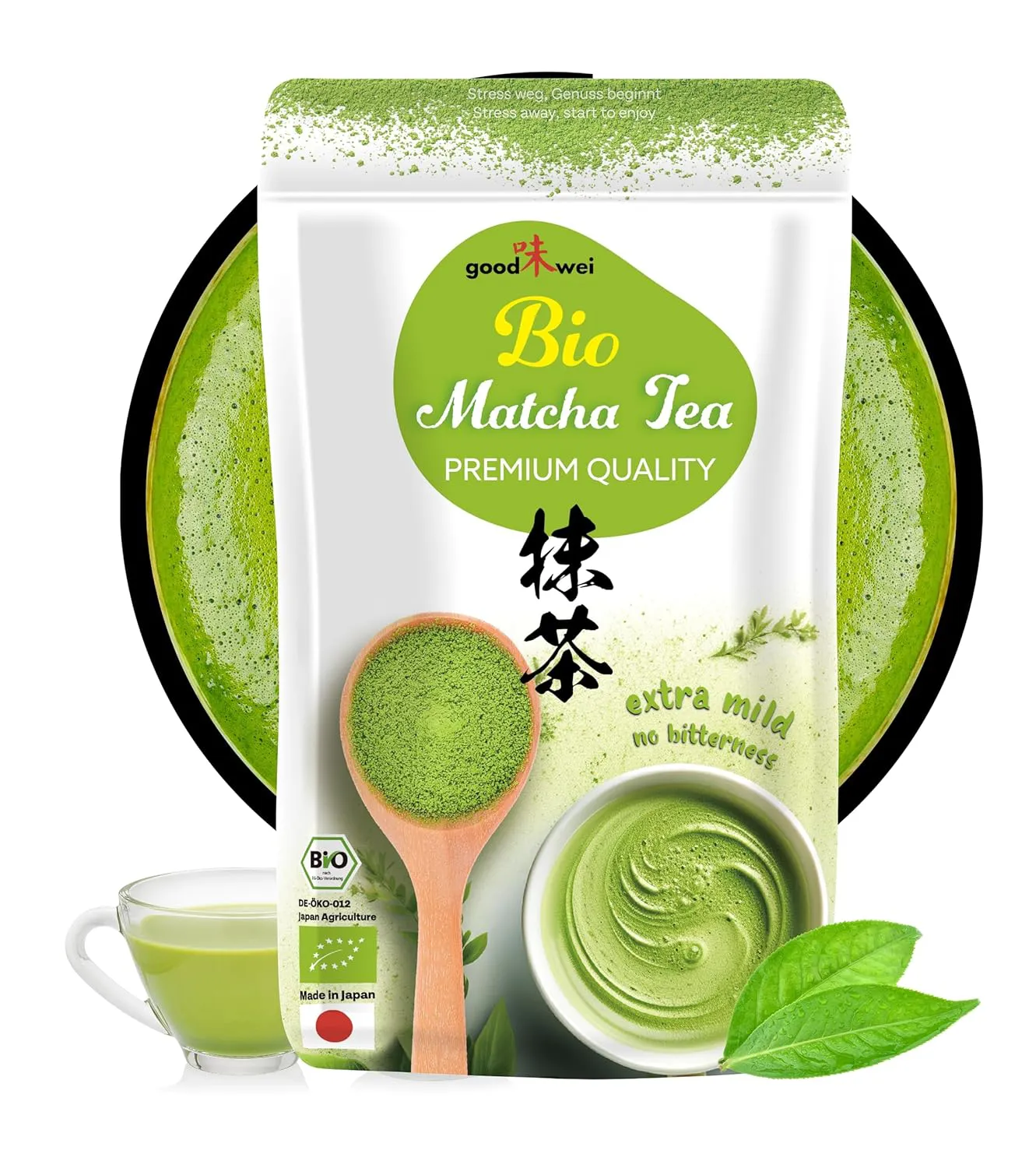 Bild von Bio Matcha Pulver aus Japan in Premium Qualität 100g