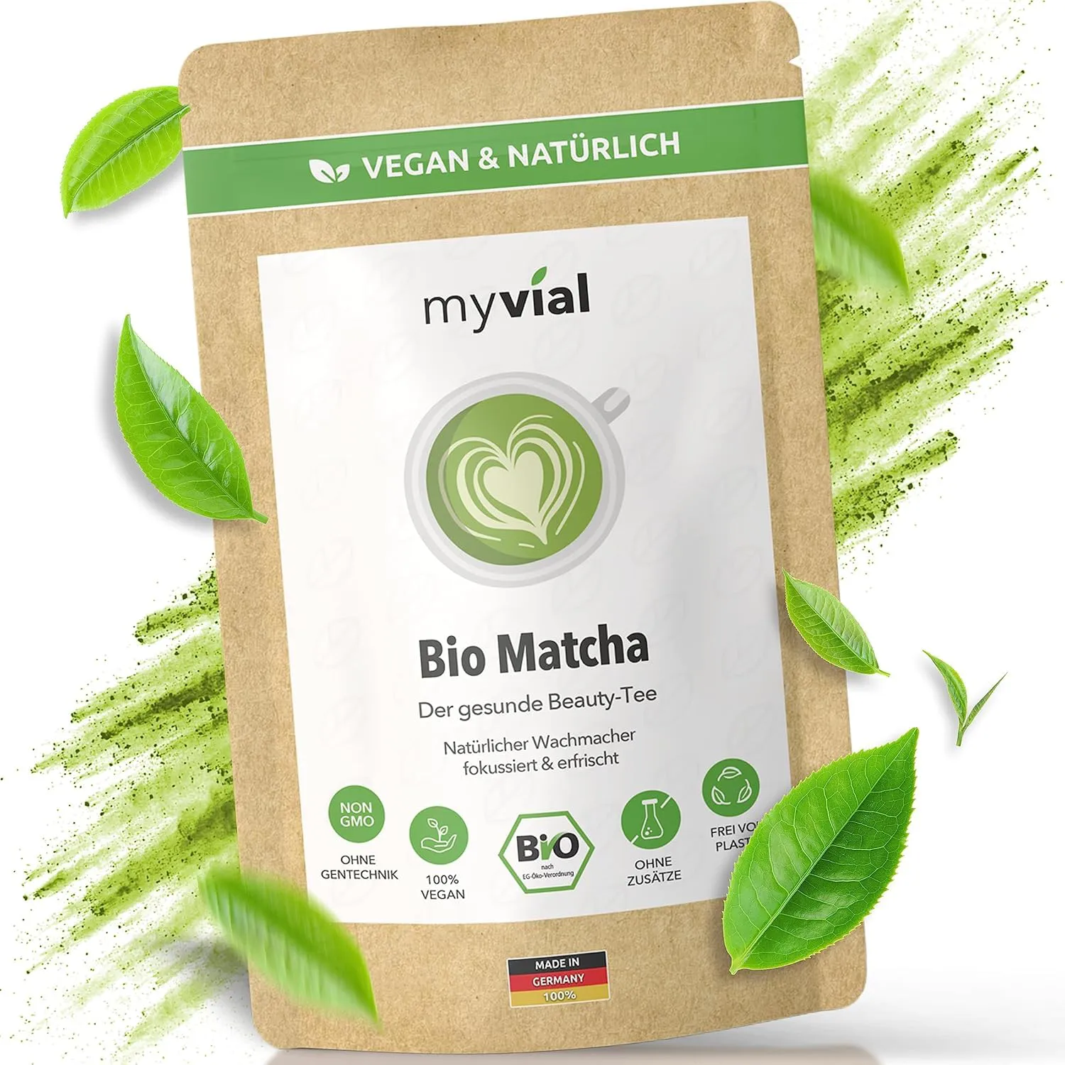 Bild von Bio Matcha Tee Pulver Premium 100g aus Japan