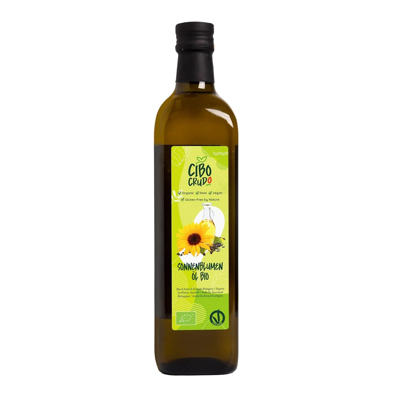 Bild von Bio Sonnenblumenöl 750ml zum Braten und Kochen, reich an Omega-6 und Vitamin E