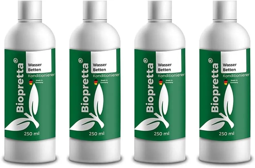 Bild von biopretta Wasserbett Konditionierer Set mit 4 x 250 ml, geeignet für alle Wasserbetten, Made in Germany