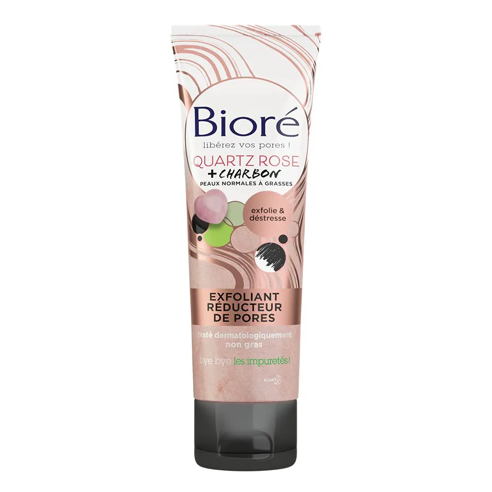Bild von Biore Peeling mit Rosenquarz und Kohle, 110 ml