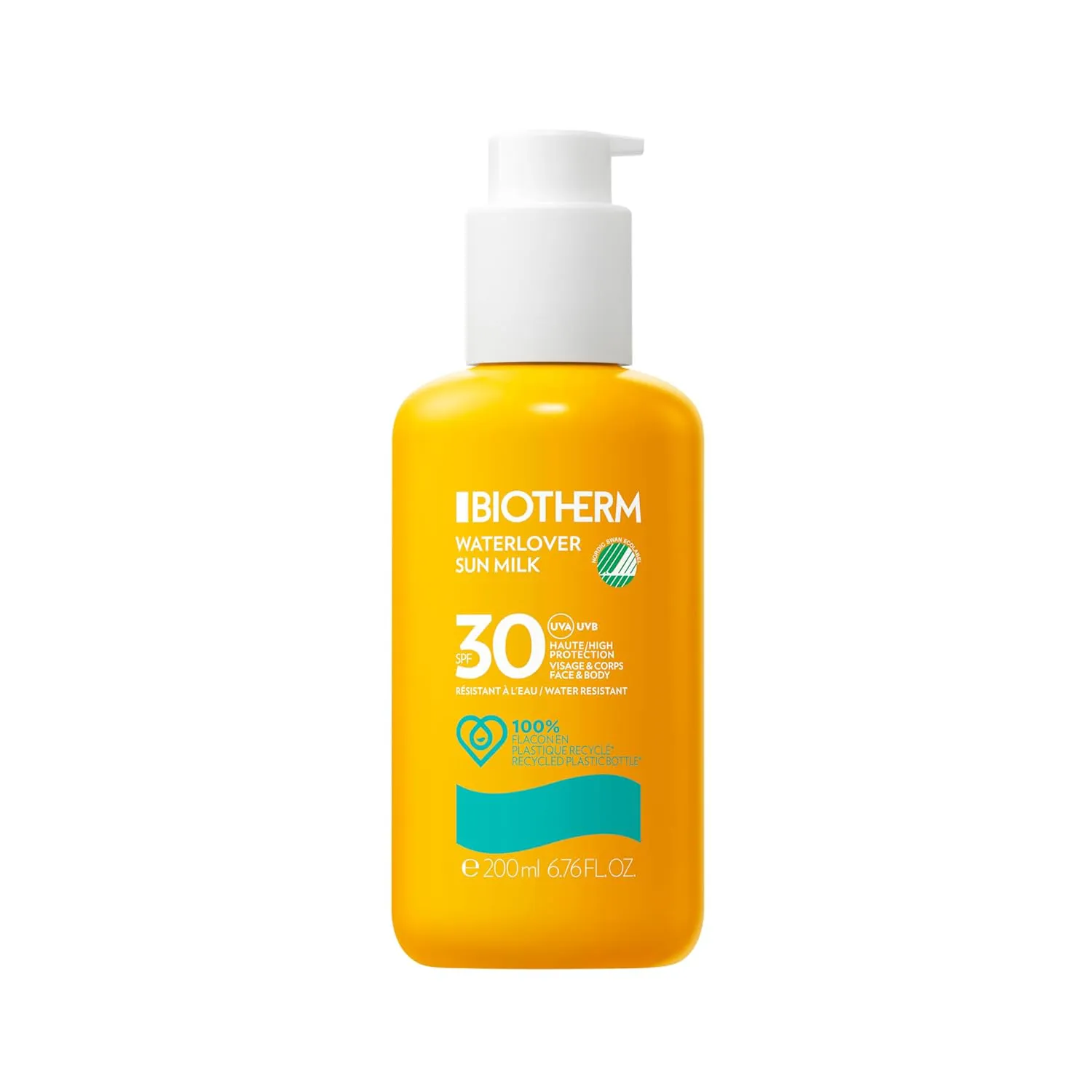 Bild von Biotherm Waterlover Sonnenmilch mit LSF 30/50, 200 ml, feuchtigkeitsspendend und wasserfest