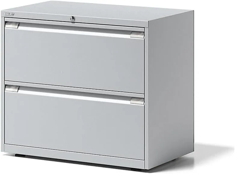 Bild von BISLEY Hängeregistraturschrank Essentials in Lichtgrau mit 2 Hängeregistraturen und den Maßen 47 x 80 x 70 cm