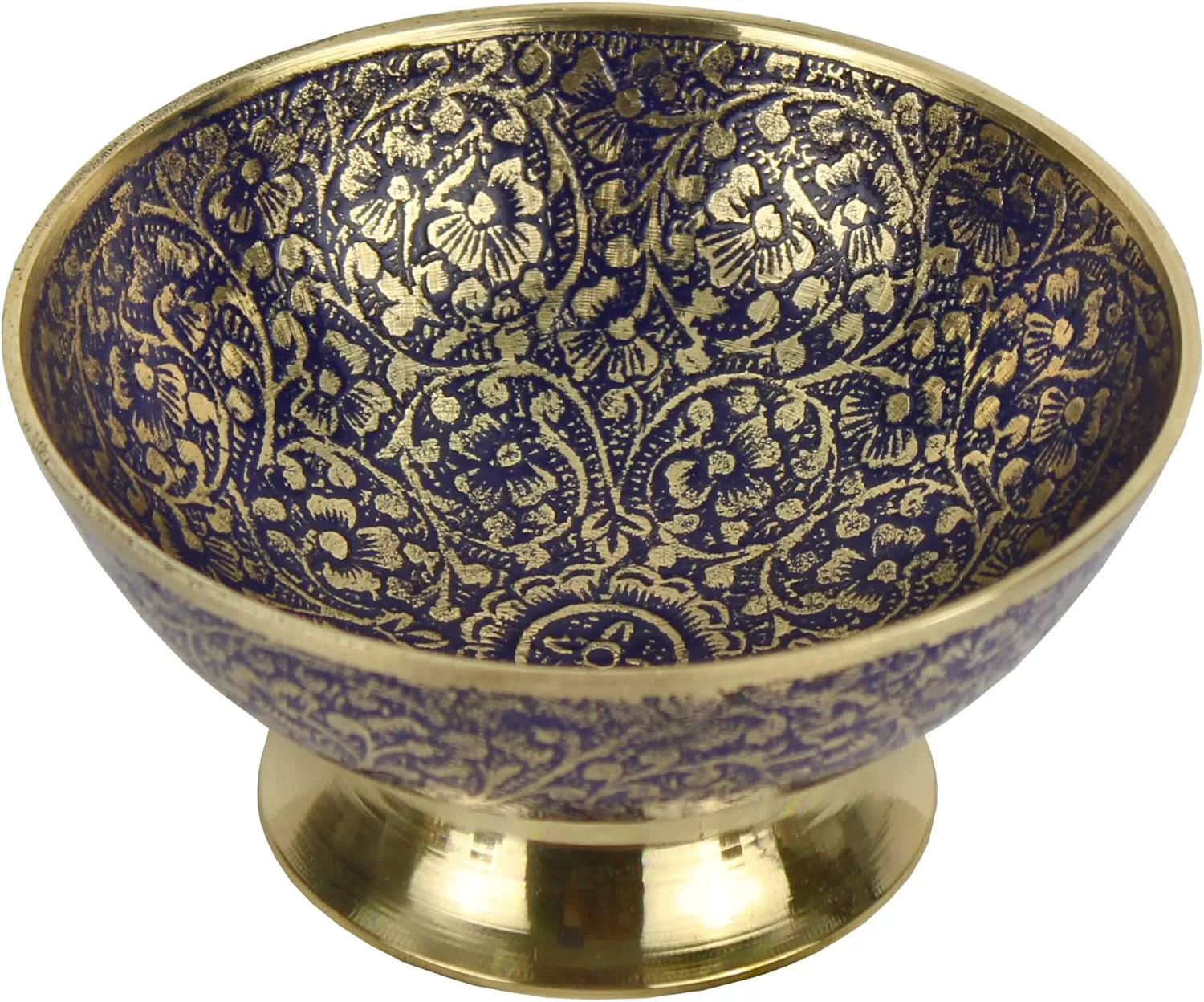 Bild von Bitto Räucherschale Indore aus Messing in verschiedenen Farben, Höhe 5,5 cm, Durchmesser 12 cm