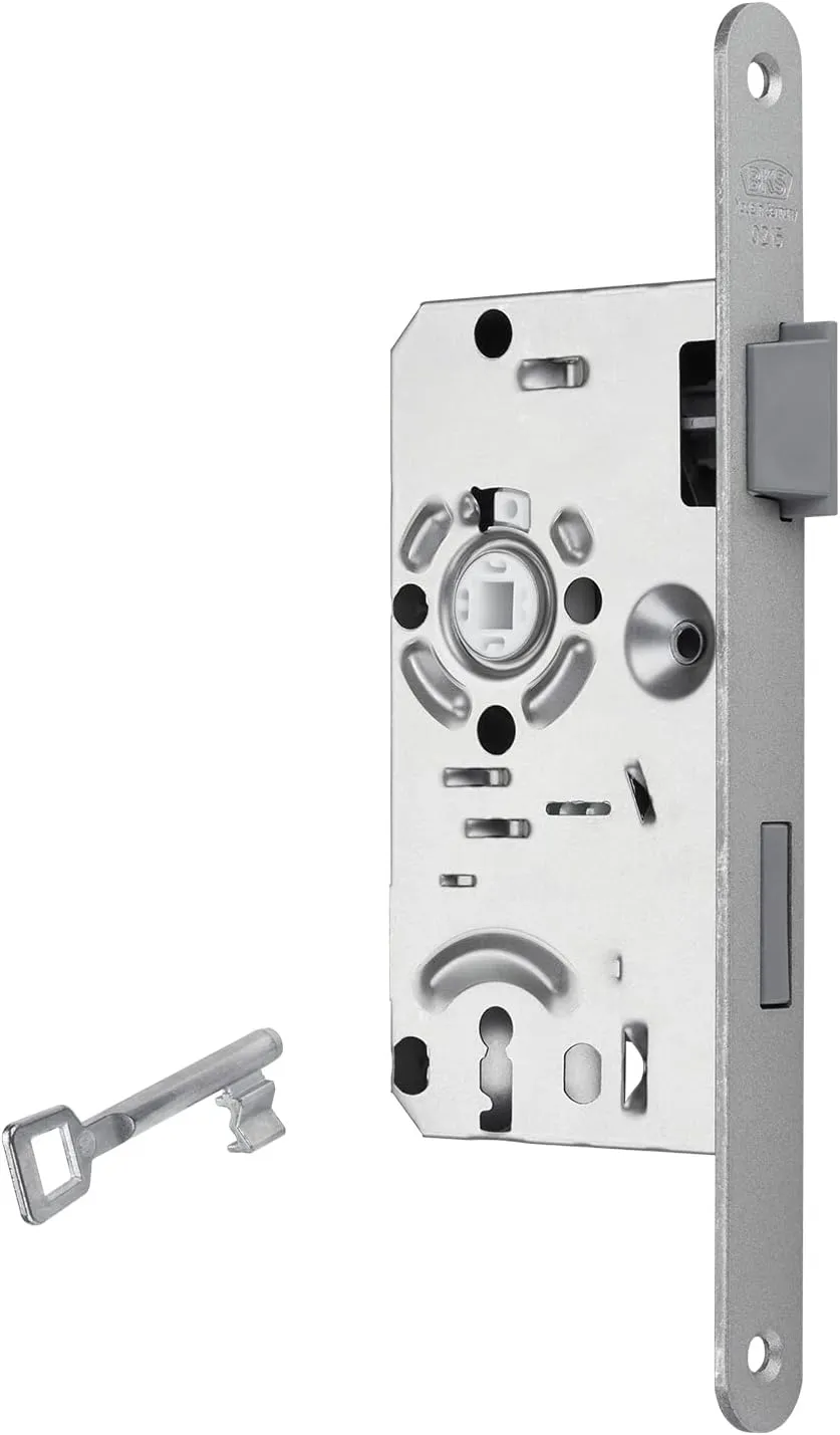 Bild von BKS BB-Schloss Klasse 1 mit 55 mm Dornmaß, 20 mm Stulp und 72 mm Entfernung, aus Stahl mit Kunststoff-Falle für Zimmertüren