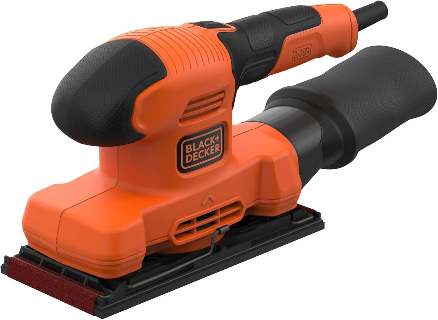 Bild von Black+Decker BEW220 Schwingschleifer mit 150 Watt und Staubabsaugung, inklusive Schleifpapier K100 und Schleifplatte von 90 x 187 mm