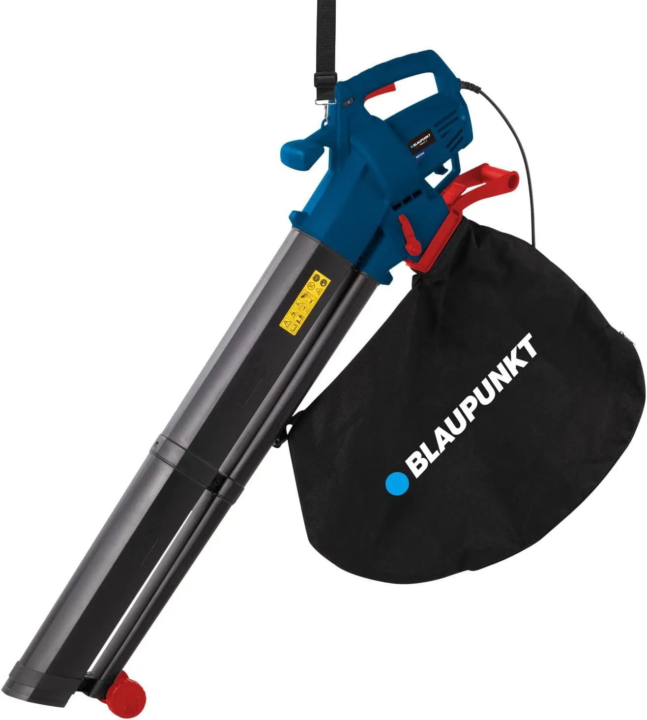 Bild von Blaupunkt BV4010 3 in 1 Laubsauger mit 3500 Watt und einer Blasgeschwindigkeit von bis zu 270 km/h, 45 Liter Beutel