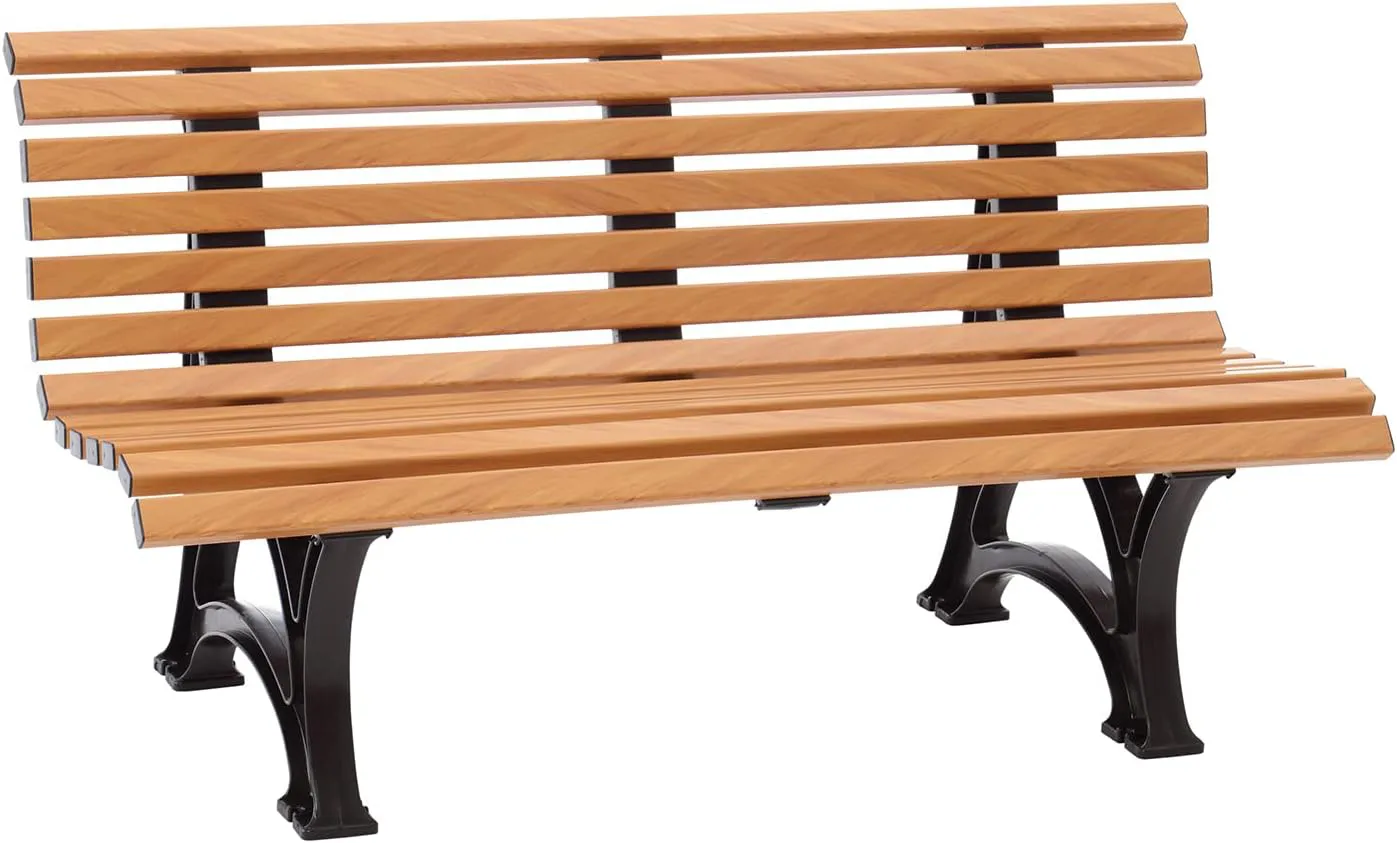 Bild von Blome Helgoland 3-Sitzer Gartenbank in Holzoptik, Made in Germany