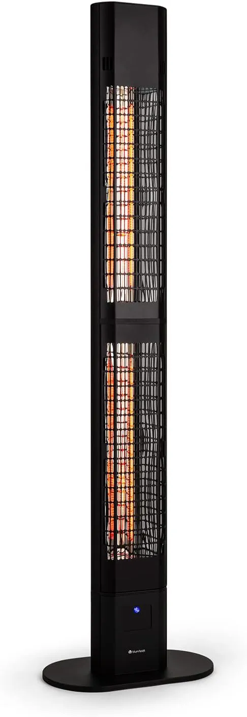 Bild von blumfeldt Heat Guru Infrarot Heizstrahler für Terrasse mit 3000 Watt und Fernbedienung, IP54 Outdoor geeignet