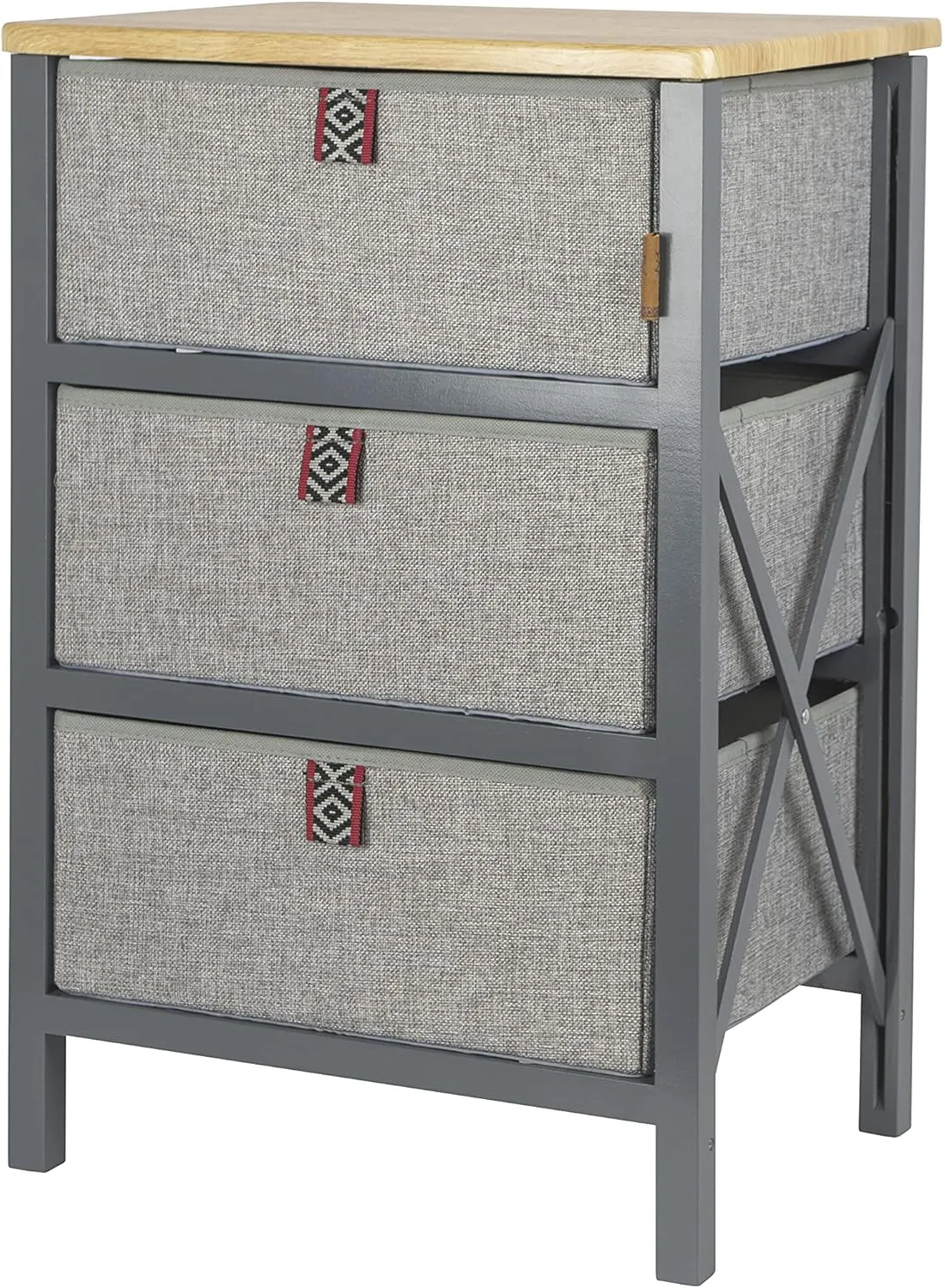 Bild von Bo-Camp Falt-Schrank Hamlets mit 3 Schubladen und Holz-Tisch für Camping