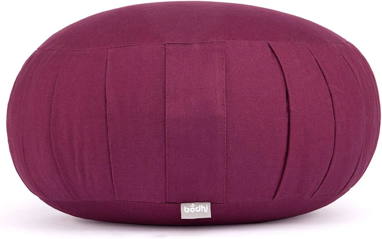 Bild von Bodhi Zafu ECO Meditationskissen aus 100% Bio-Baumwolle mit Dinkelfüllung und 20 cm Sitzhöhe