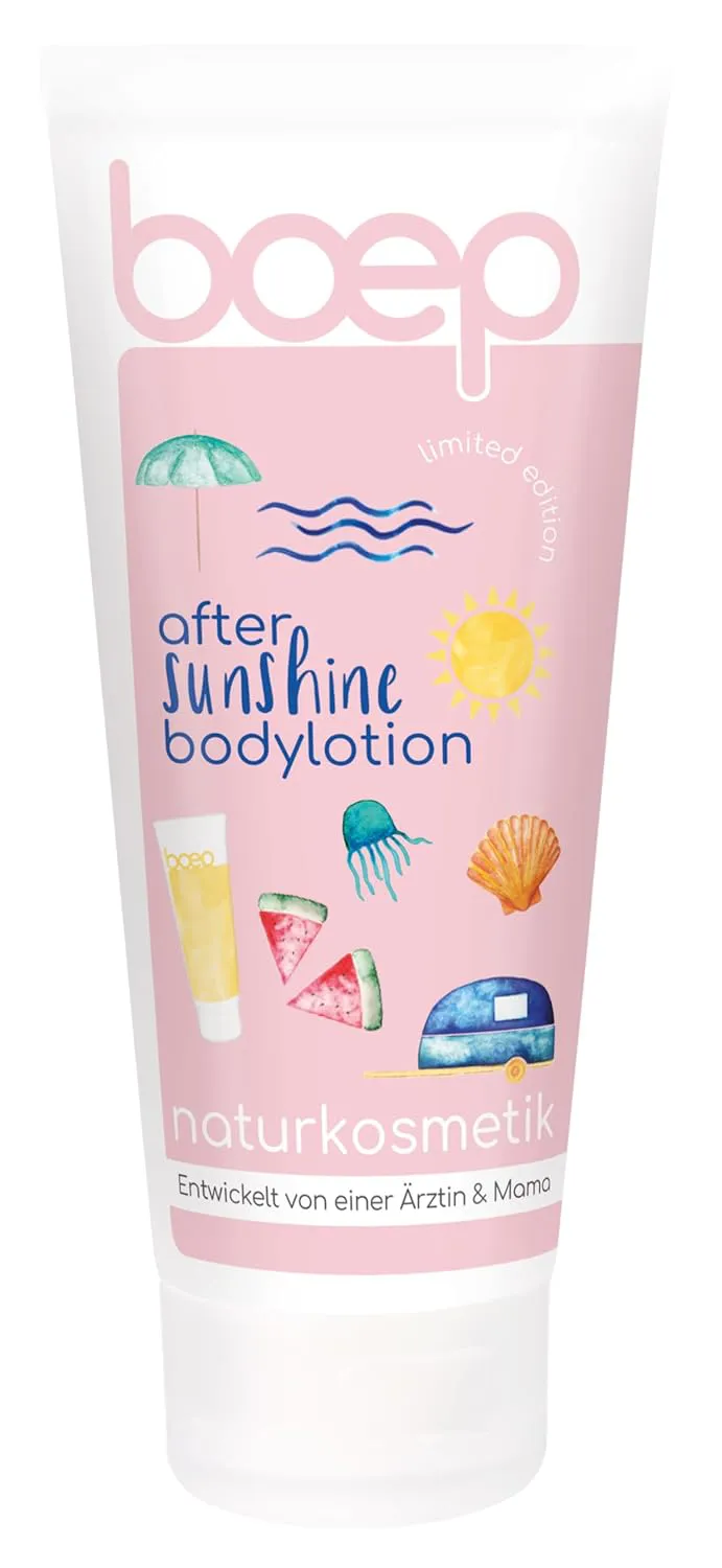 Bild von boep After Sun Lotion mit 200 ml, vegan und feuchtigkeitsspendend durch Bio-Olivenöl und Bio-Sheabutter