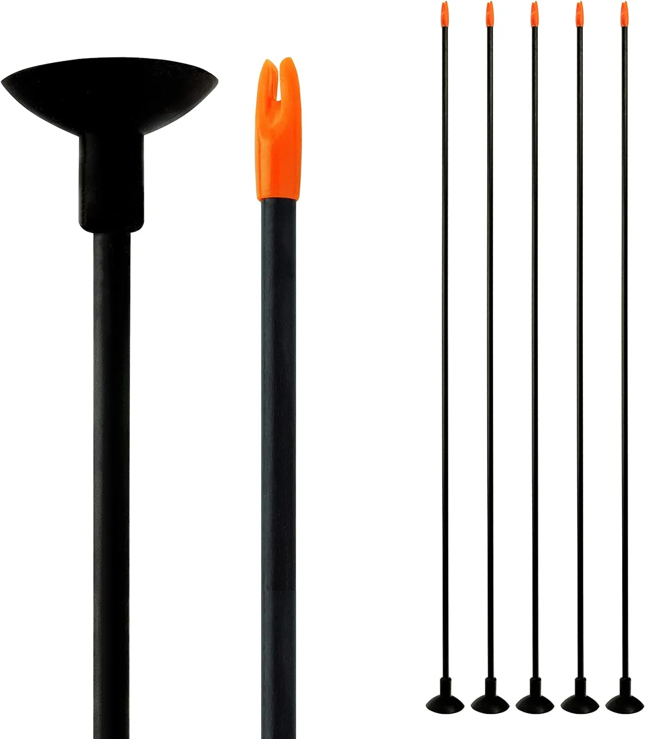 Bild von Bogenkönig 5er Set Fiberglas Pfeile mit Saugnapf für Kinderbogen