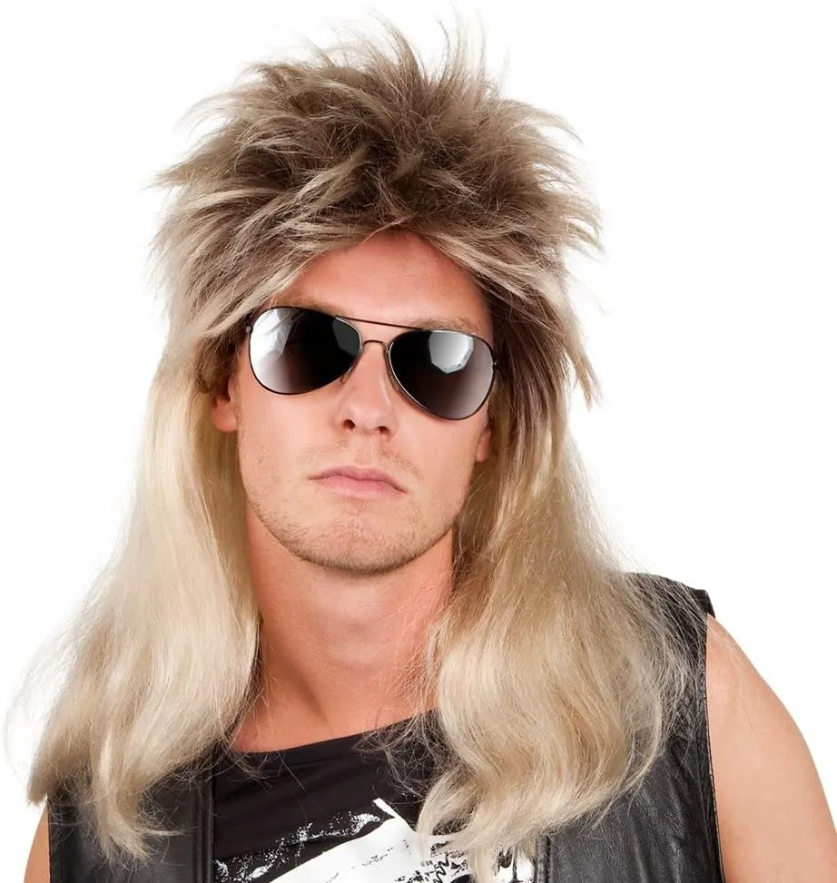 Bild von Boland Ryan Perücke in Blond für Männer im Rocker Stil der 80er und 90er Jahre