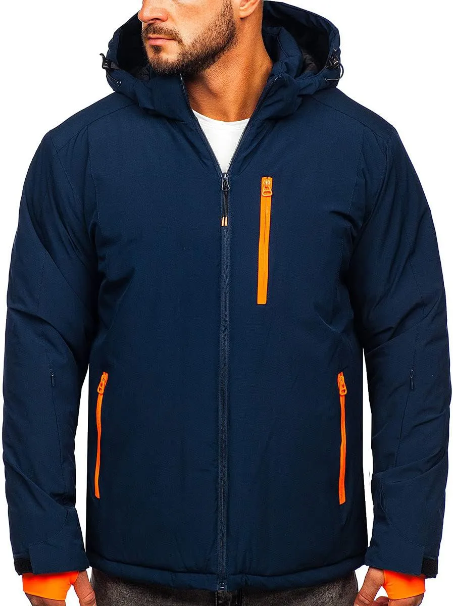 Bild von BOLF Herren Skijacke mit Kapuze für Wintersport in 4D4 Design