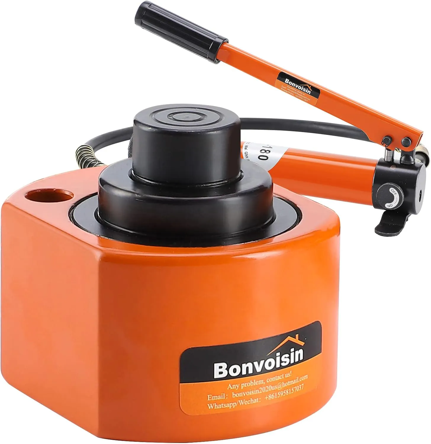 Bild von Bonvoisin DFPY 20T Hydraulikzylinder mit CP-180 Pumpe und tragbarem Industrieheber für den Maschinenbau