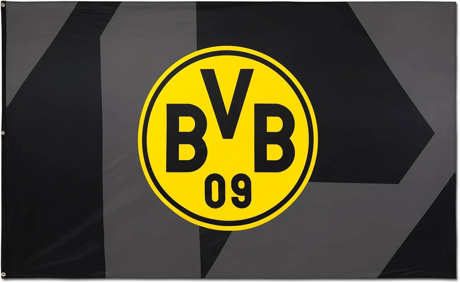 Bild von Borussia Dortmund Hissfahne in Schwarz 250 x 150 cm