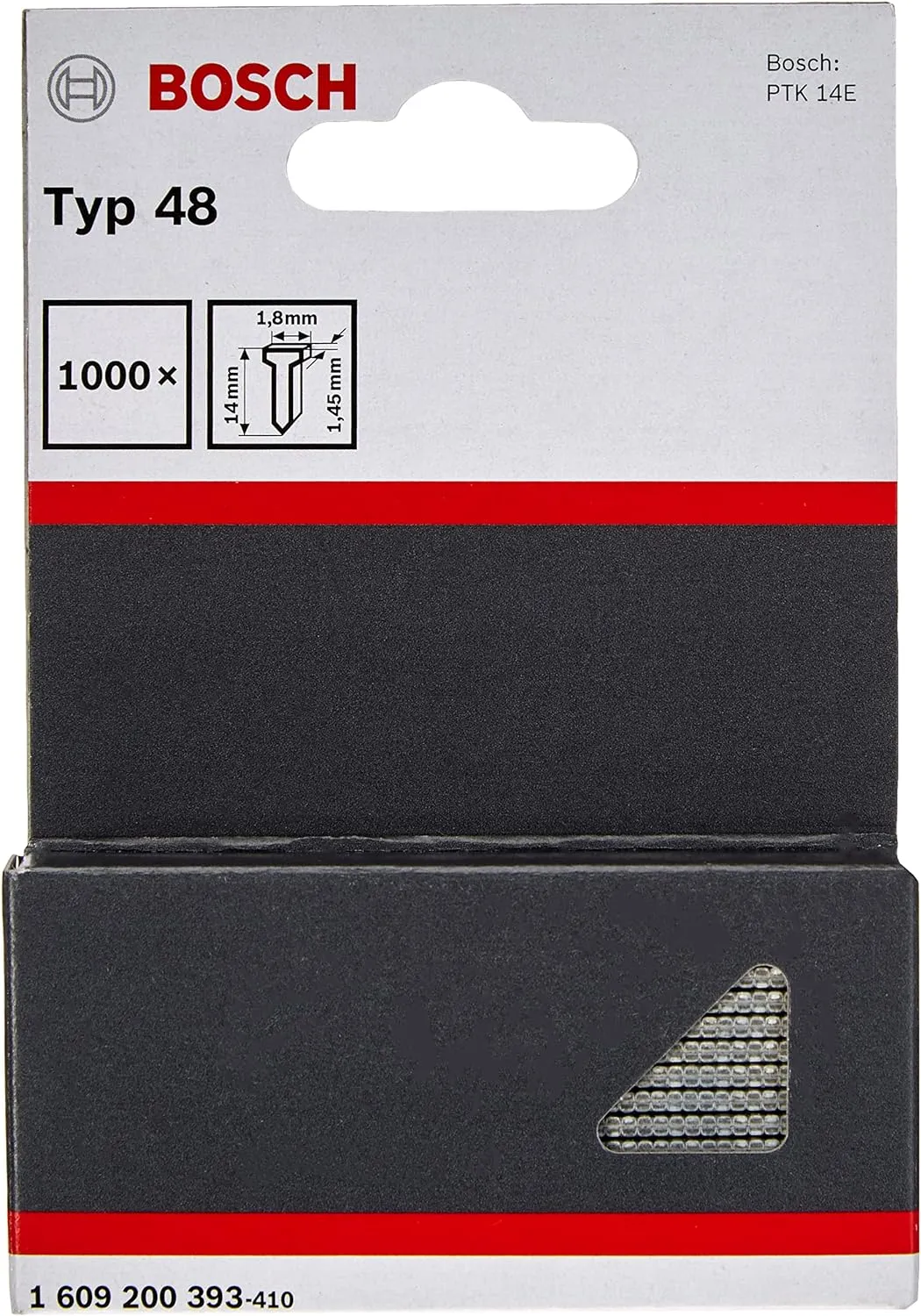Bild von Bosch Professional 1609200393 Set mit 1000 Nägeln in 14 mm, grau und schwarz