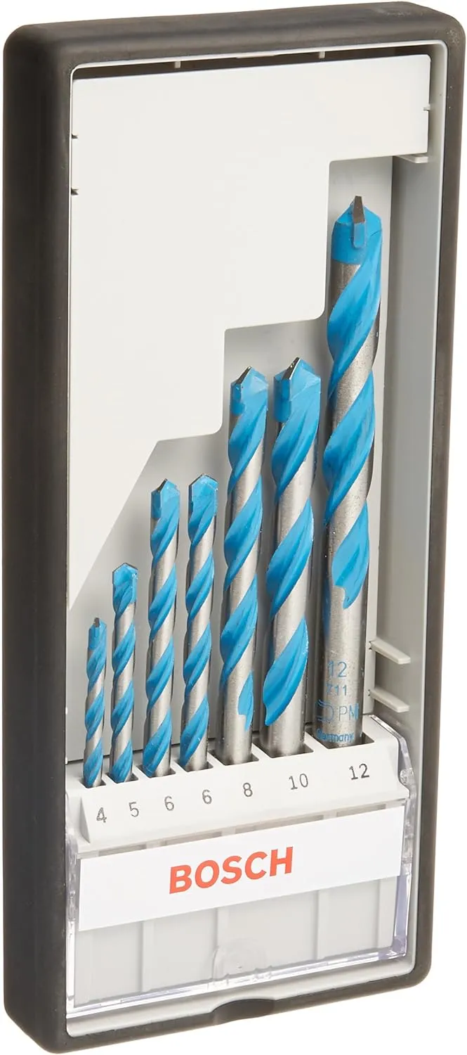 Bild von Bosch Professional CYL9 7tlg. Mehrzweck Bohrer Set mit Durchmessern von 4 bis 12 mm