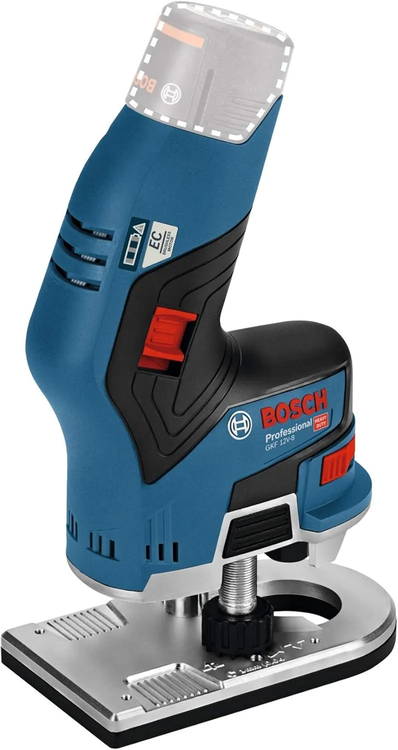 Bild von Bosch Professional GKF 12V-8 Kantenfräse mit 8 mm Fräskopf, ohne Akku und Ladegerät