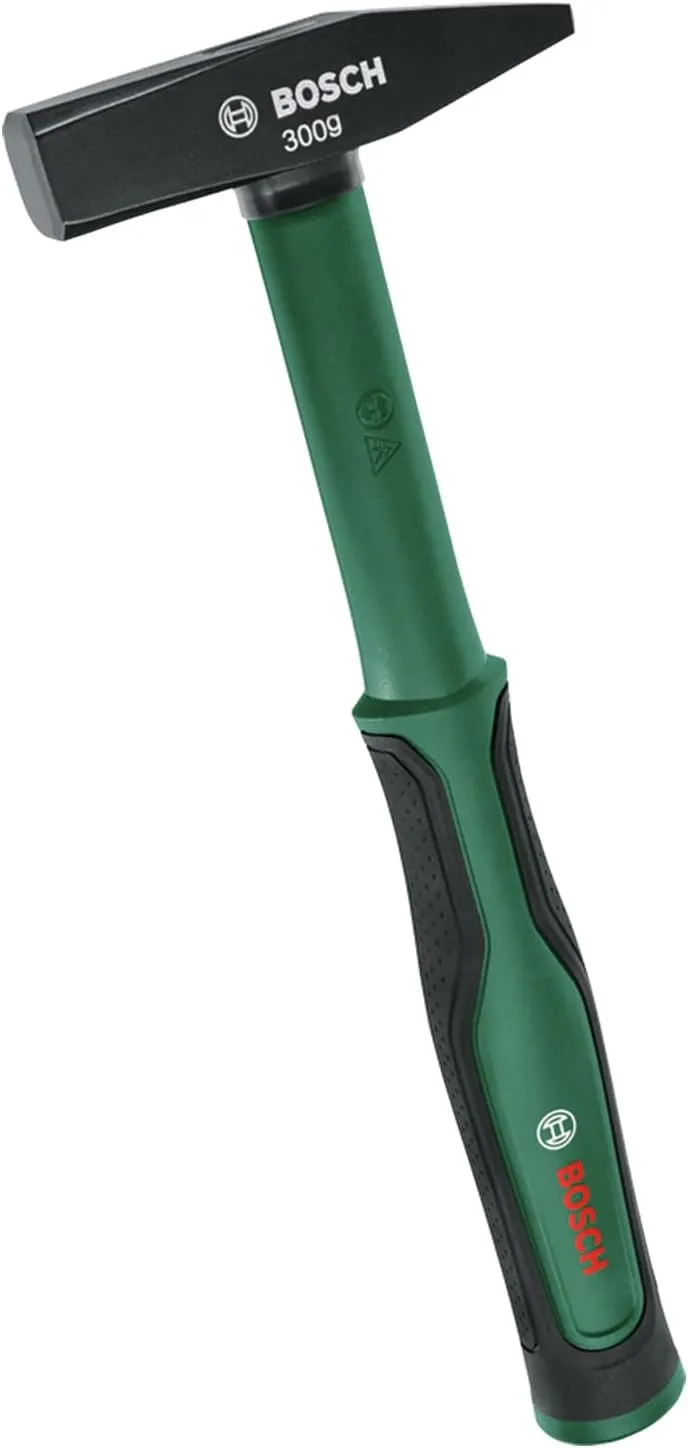 Bild von Bosch Schlosserhammer 300g mit Softgrip-Griff und Glasfaserkern aus Kohlenstoffstahl für mühelose Schlagkraft und geringe Vibration