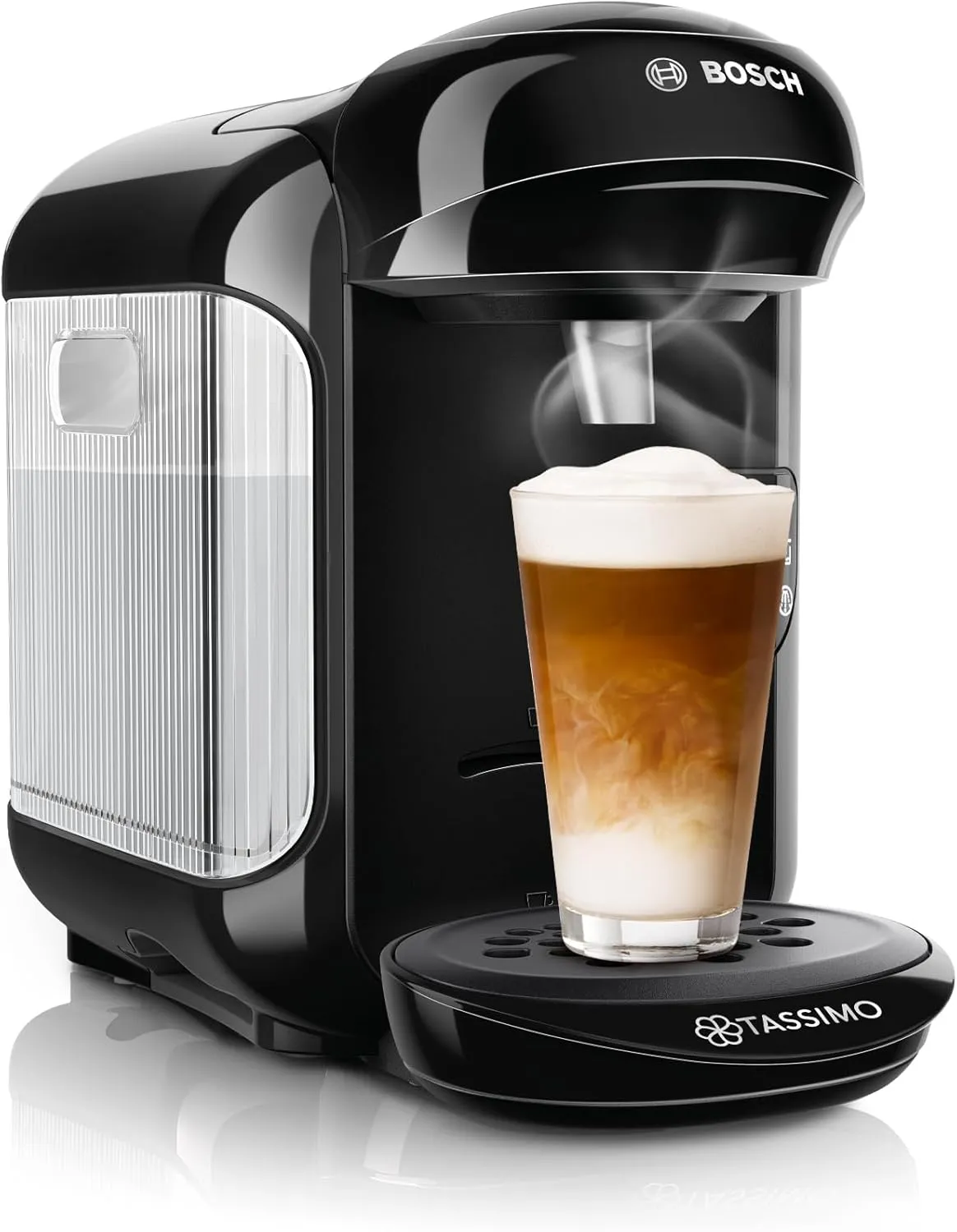 Bild von Bosch Tassimo Vivy2 Kapselmaschine TAS1402 mit über 70 Getränken, 1300 Watt, 1 Liter, platzsparend und geeignet für alle Tassen