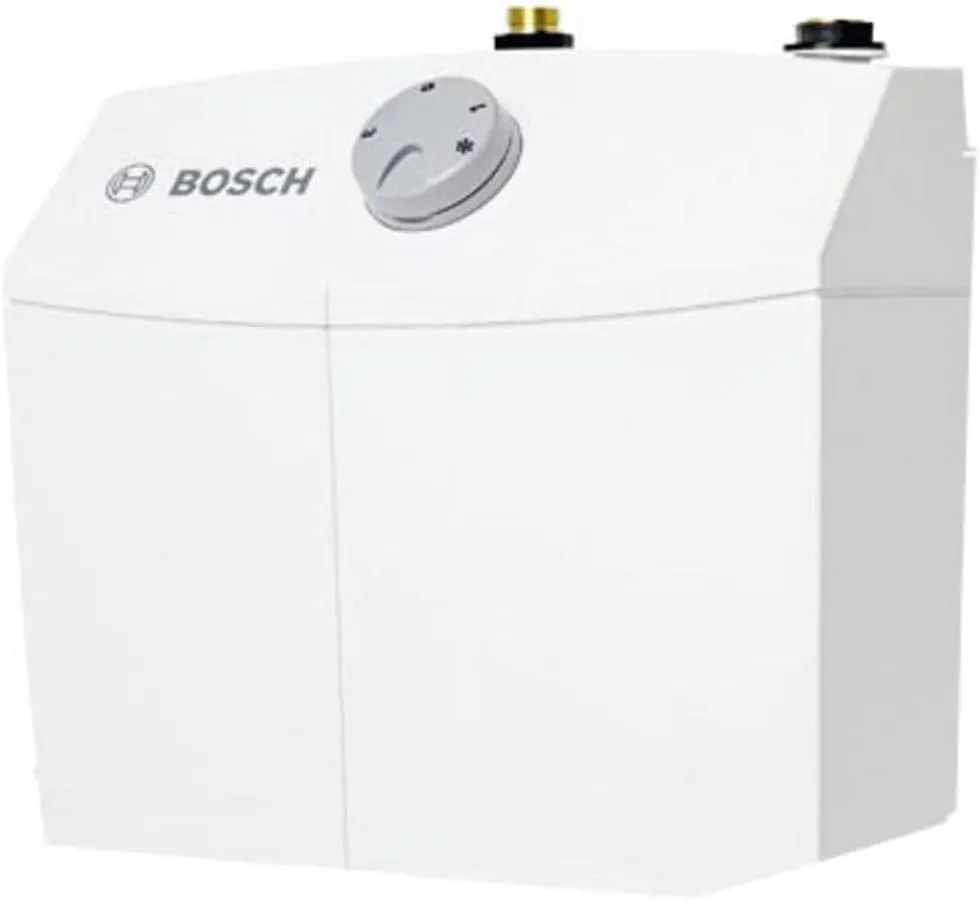 Bild von Bosch Tronic Store Compact elektrischer Kleinspeicher mit 5 Litern, drucklos und steckerfertig in Weiß-Grau, Energieklasse A