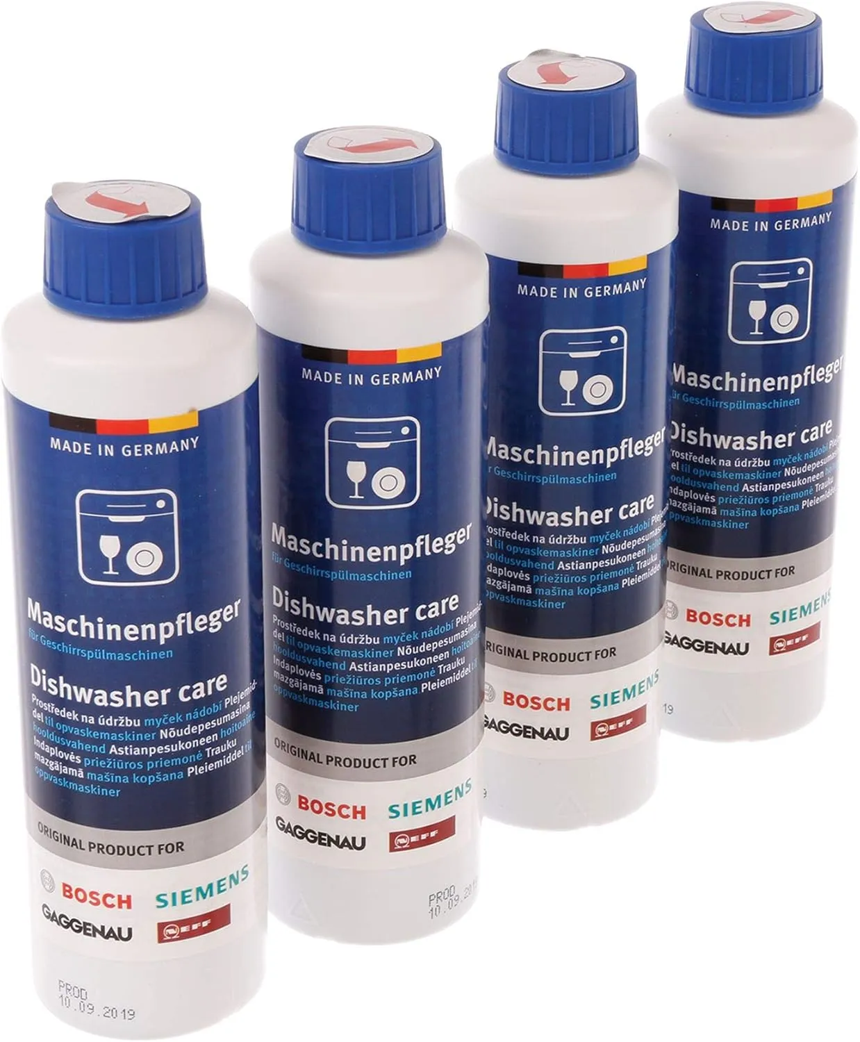 Bild von Bosch Vorteilspaket mit 4 Maschinenpflegern für Spülmaschinen à 250 ml