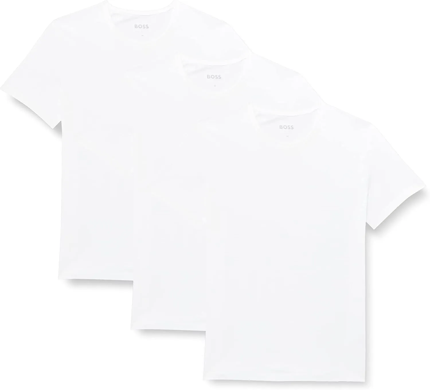 Bild von BOSS Herren T-Shirt Rn 3p in Weiß, Größe XL