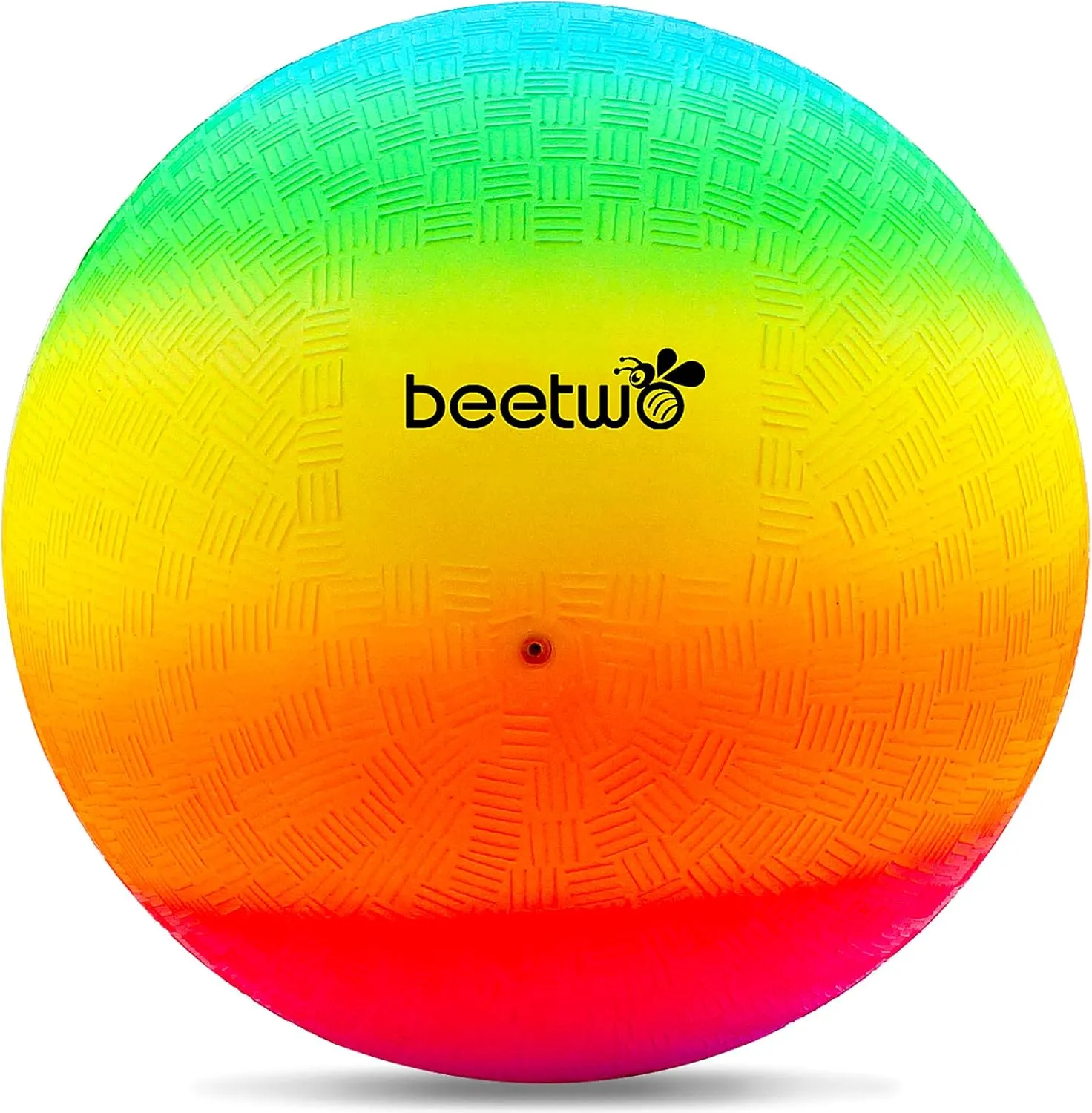 Bild von Bouncy Kickball aus PVC in Regenbogenfarben, 8,5 Zoll großer Spielball für Kinder für drinnen und draußen
