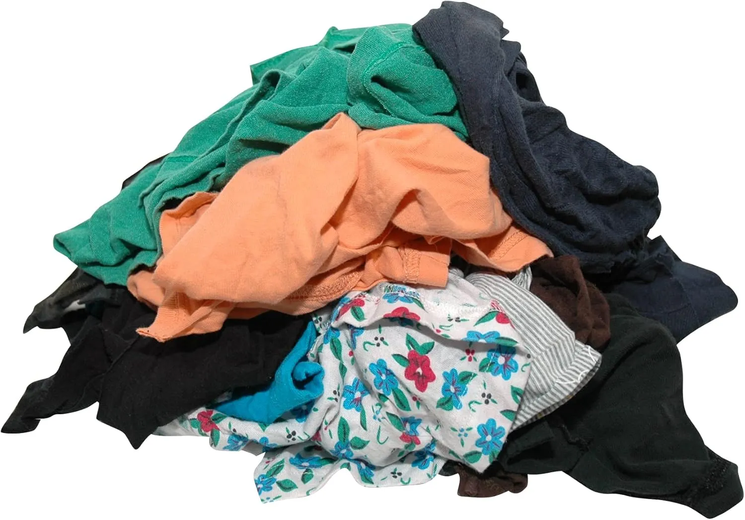 Bild von BOVE 8701007 Putzlappen Trikot bunt mit 10 kg aus T-Shirts und Poloshirts, fusselarm und stark absorbierend