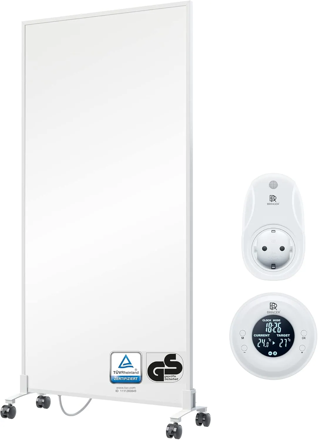 Bild von BR Bringer mobile Infrarotheizung mit 1200 Watt, Thermostat, Fernbedienung und 5 Jahren Garantie