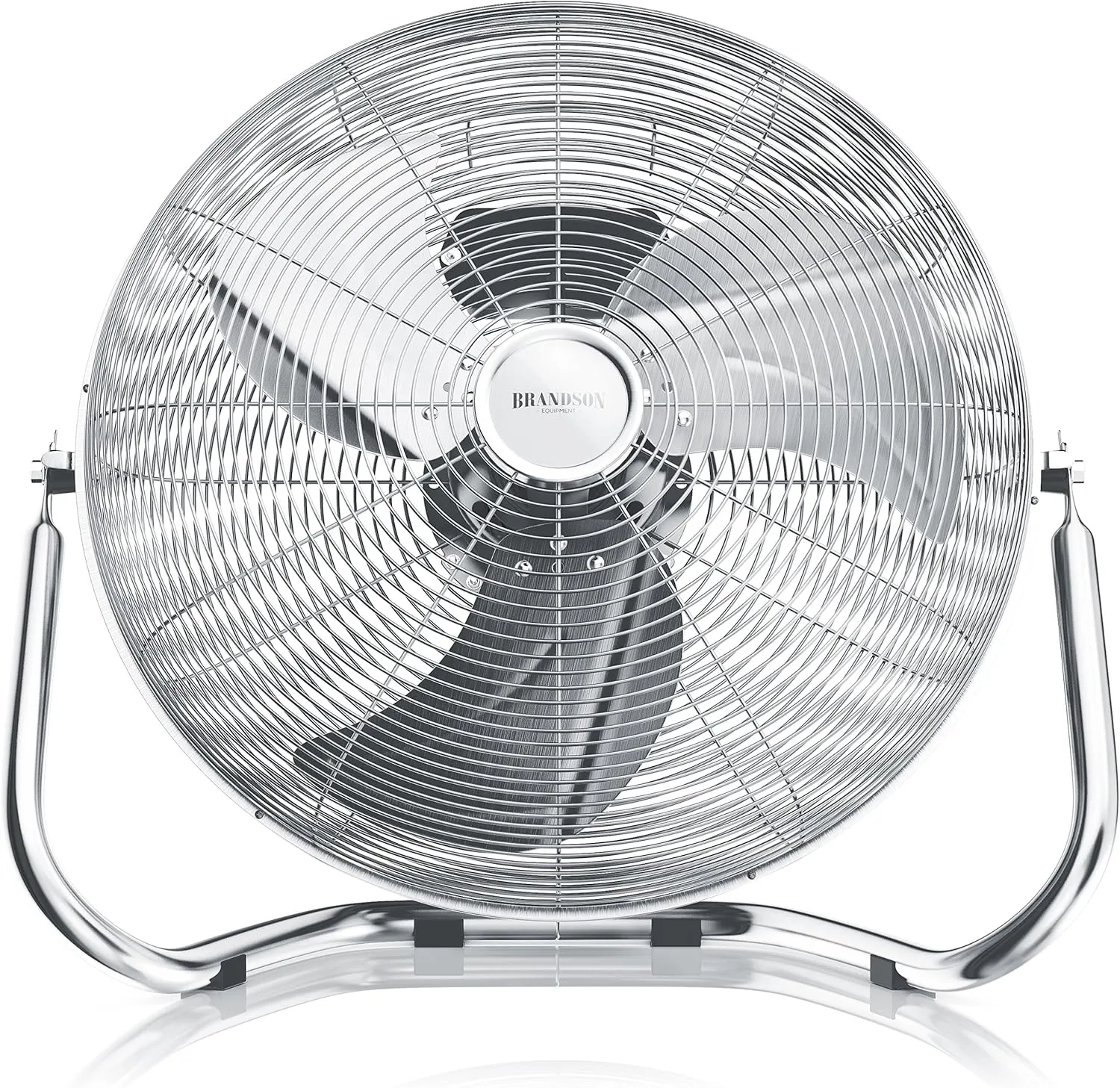 Bild von Brandson Retro Standventilator mit 120 Watt und 45 cm Durchmesser in Chrom