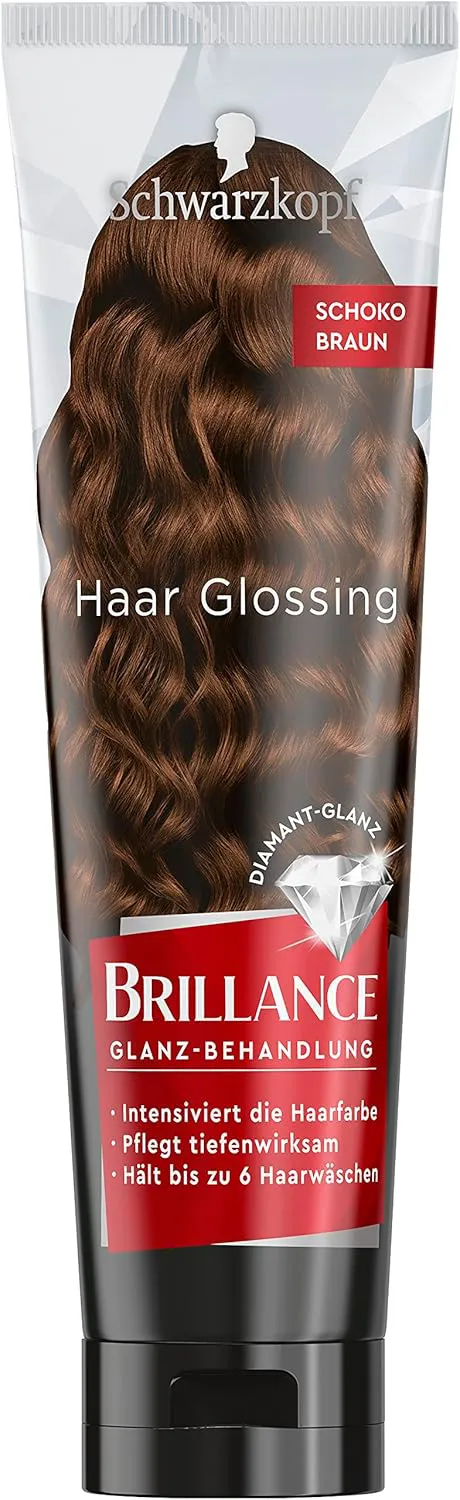 Bild von Brillance Haar Glossing Schoko Braun 150 ml zur Farbintensivierung und Pflege, anwendbar wie eine Haarmaske, hält bis zu 6 Haarwäschen