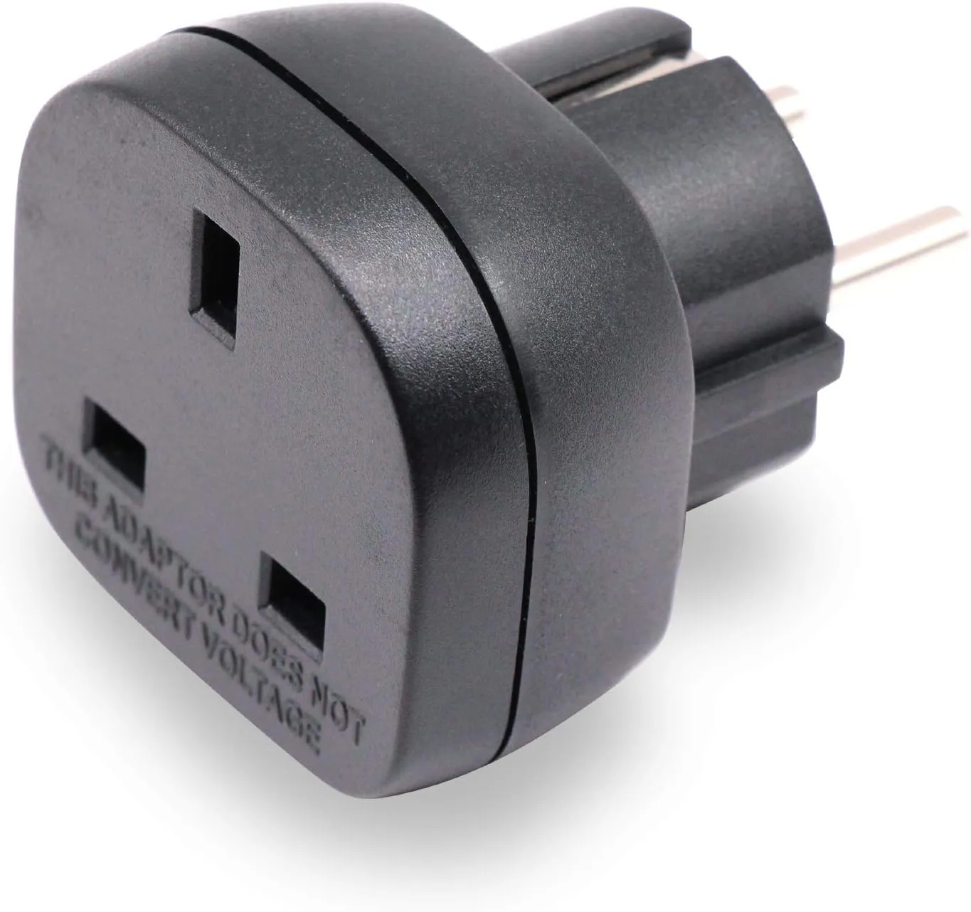 Bild von BS 8546 UK auf EU Adapterstecker, 3-polig, schwarz, mit Sicherheitsverschluss