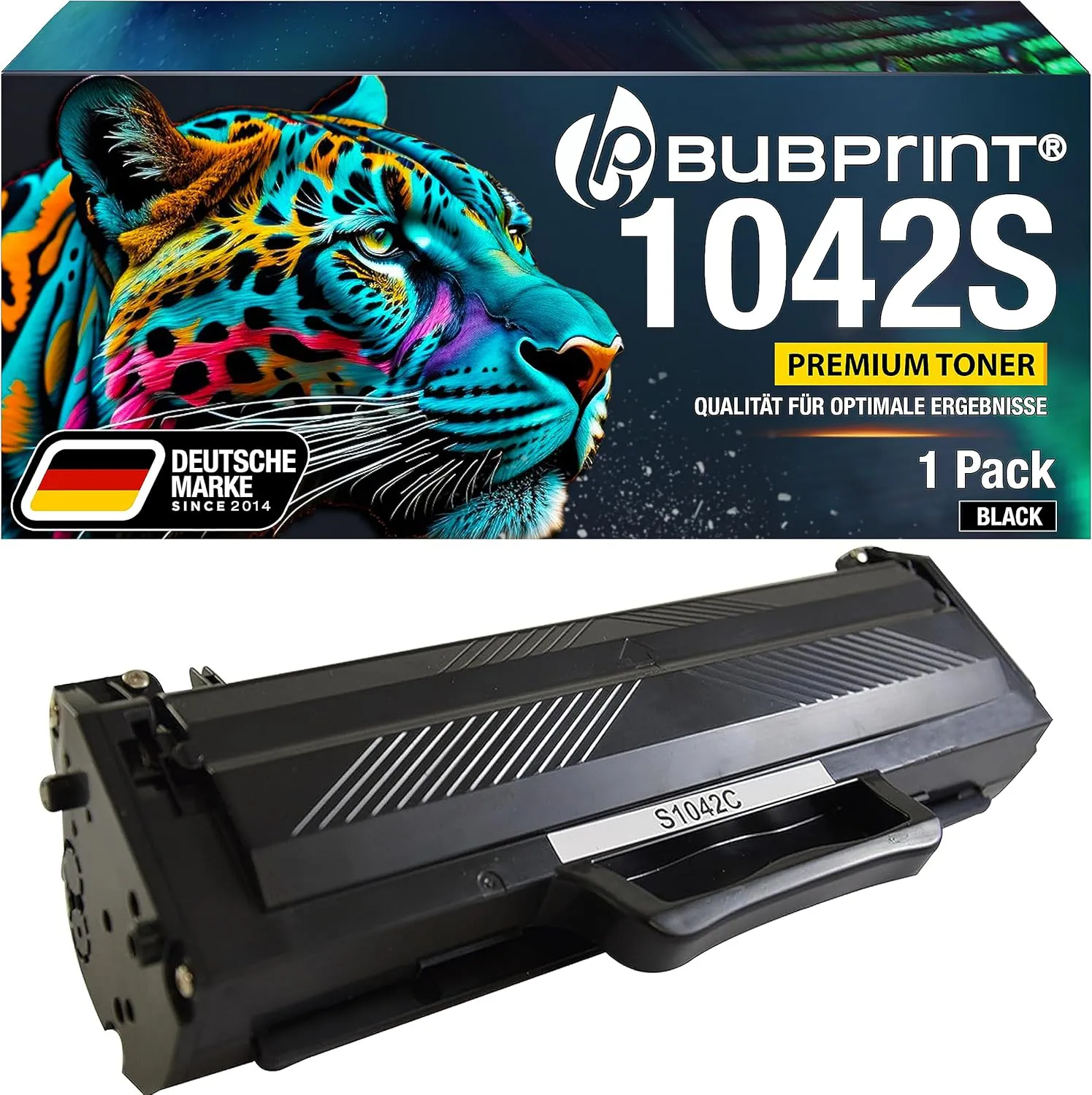 Bild von Bubprint kompatibler Toner für Samsung MLT-D1042S mit einer Reichweite von 1500 Seiten in Schwarz