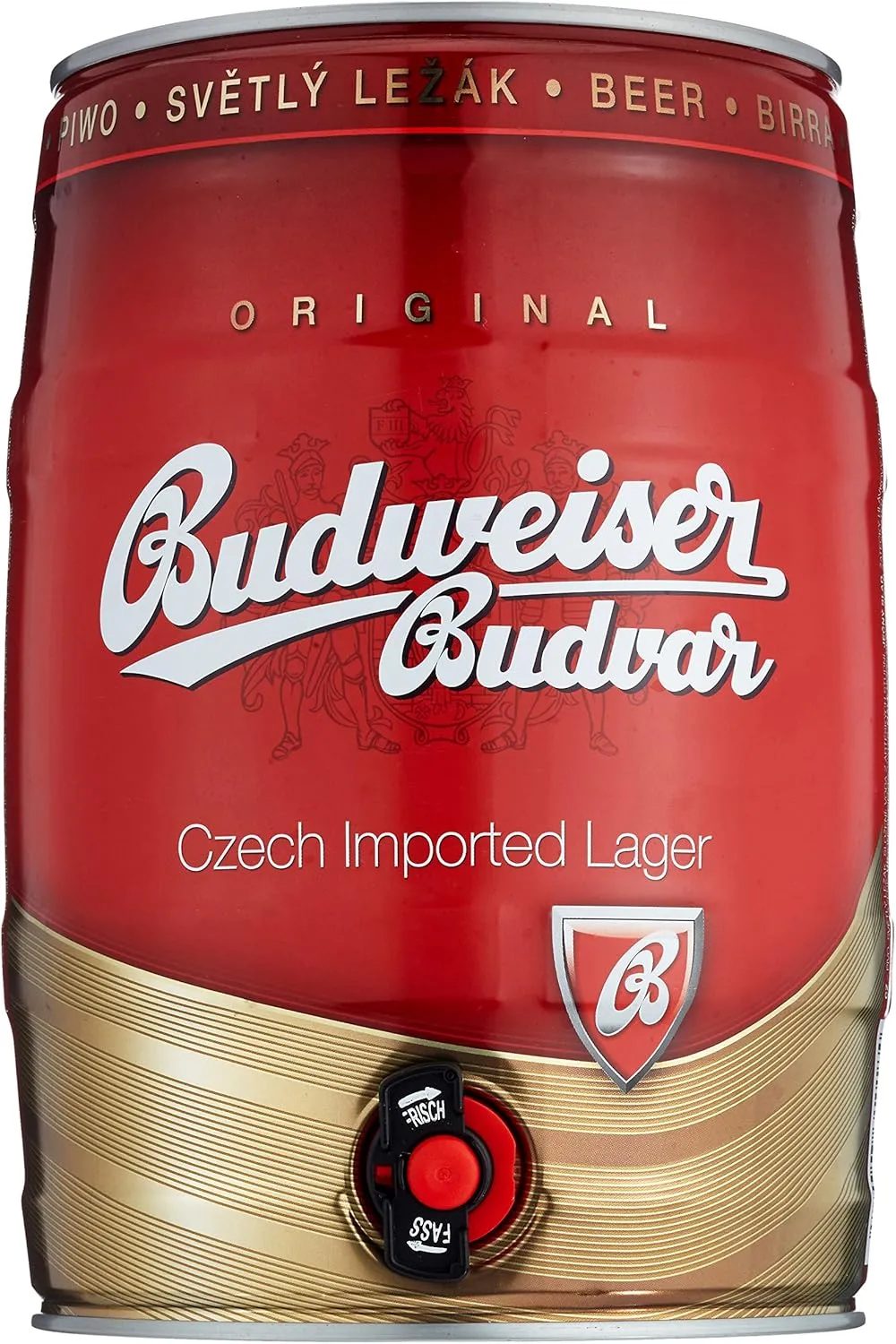 Bild von Budweiser Budvar Partyfass mit 5 Litern