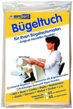 Bild von Bügeltuch 85 cm aus hochwertigem Baumwollgewebe für Bügelautomaten