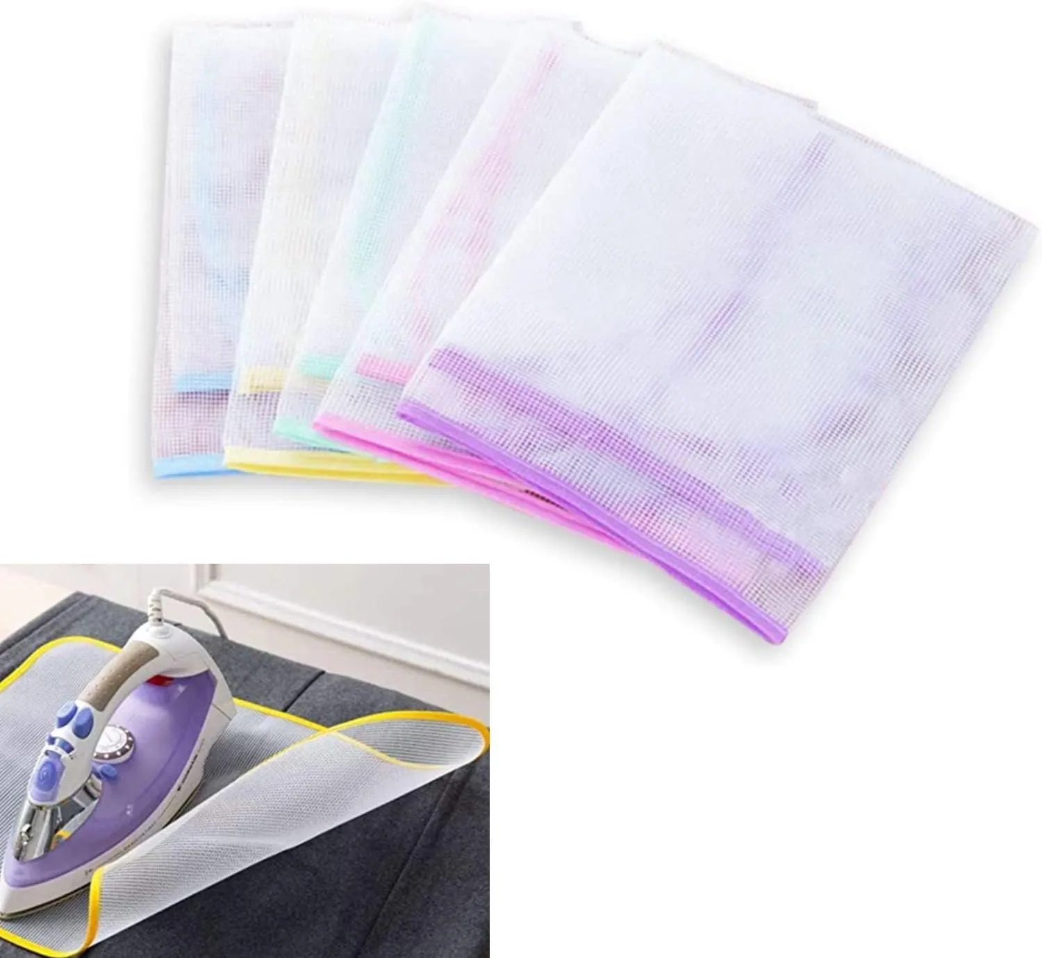 Bild von Bügeltuch Set mit 4 Schutzpads für empfindliche Stoffe, 40 x 60 cm