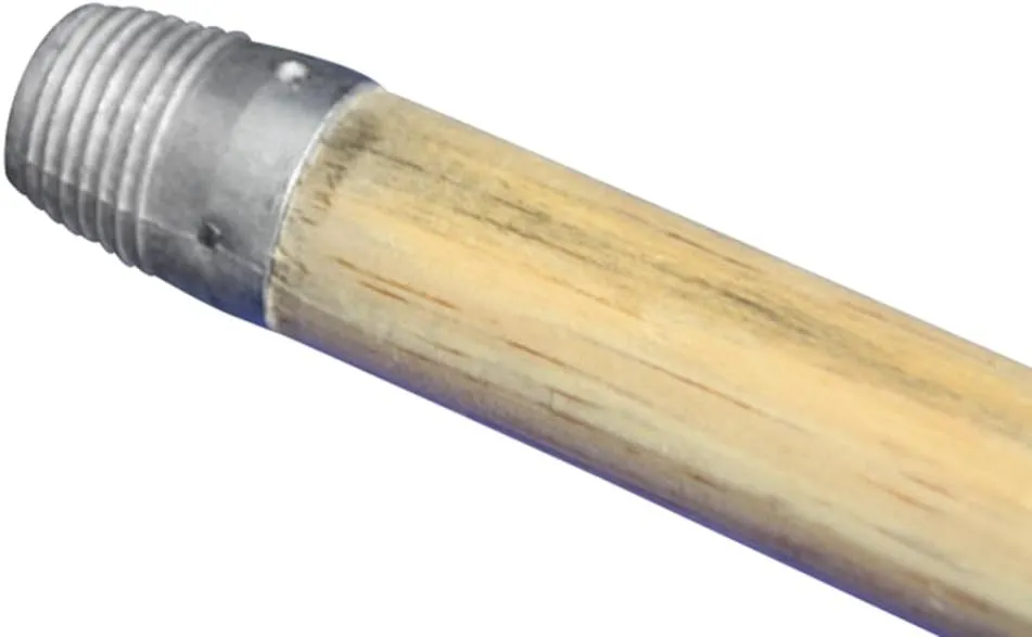 Bild von Bürstenfabrik MAAJ Besenstiel aus lackiertem Holz mit Schraubgewinde, Ø 24 mm, 140 cm, Made in Germany