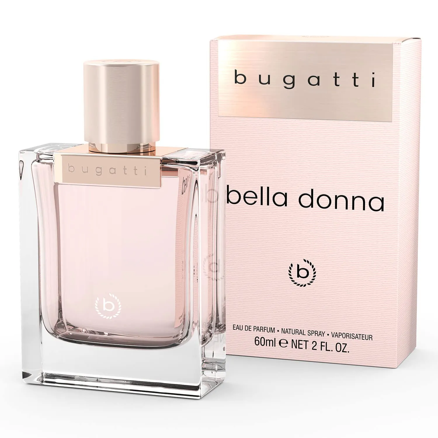 Bild von bugatti Bella Donna Damenparfüm 60ml, ein sinnliches Eau de Parfum mit Pfirsich, Jasmin und Moschus, geeignet für jeden Anlass