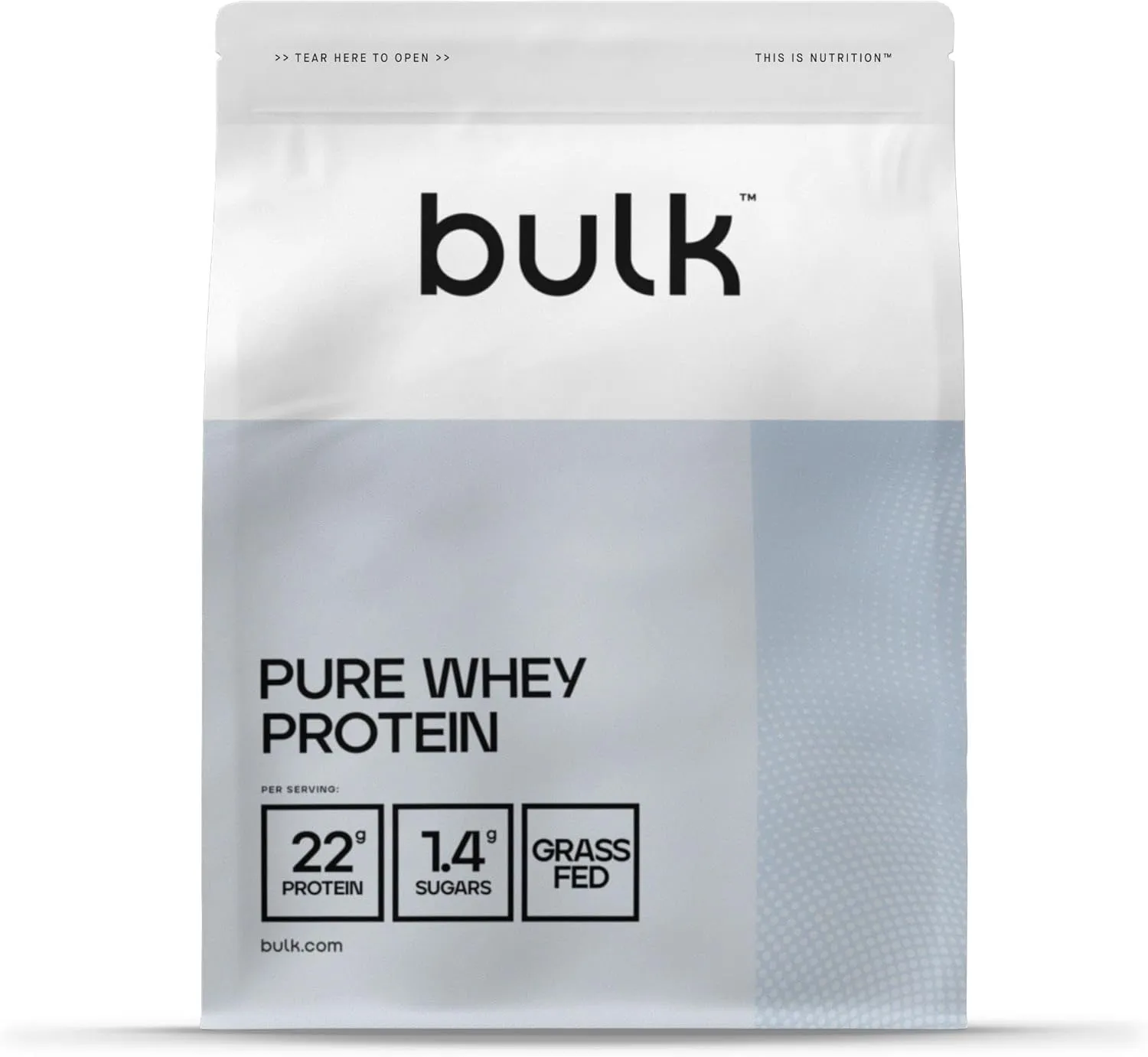 Bild von Bulk Pure Whey Protein Pulver Vanille 1 kg mit 33 Portionen