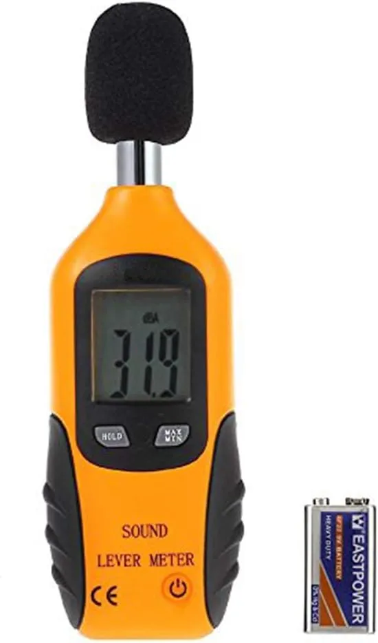 Bild von Cadrim tragbares Schallpegelmessgerät mit LCD-Display für Messungen von 30 bis 130 dB