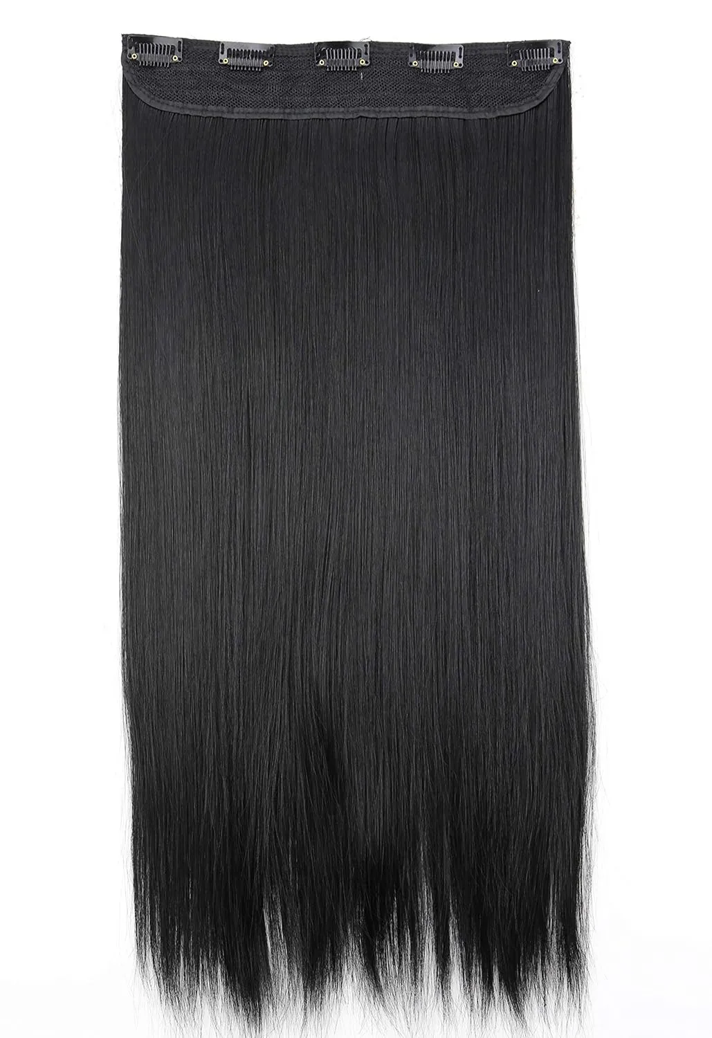 Bild von CAISHA Clip In Extensions Lara 70 cm glattes schwarzes Haar C51a
