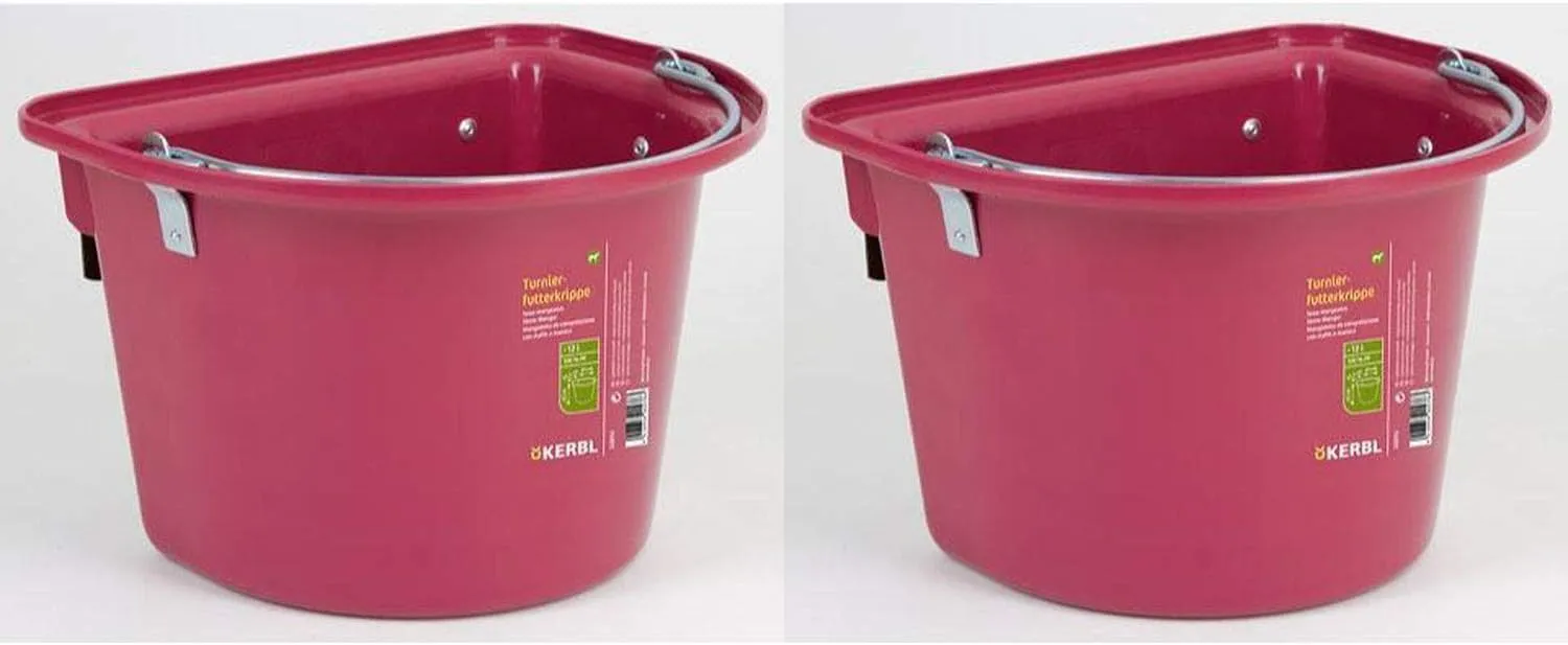 Bild von Cajou Transportkrippe für Pferde 12 Liter im 2er Set in Rose