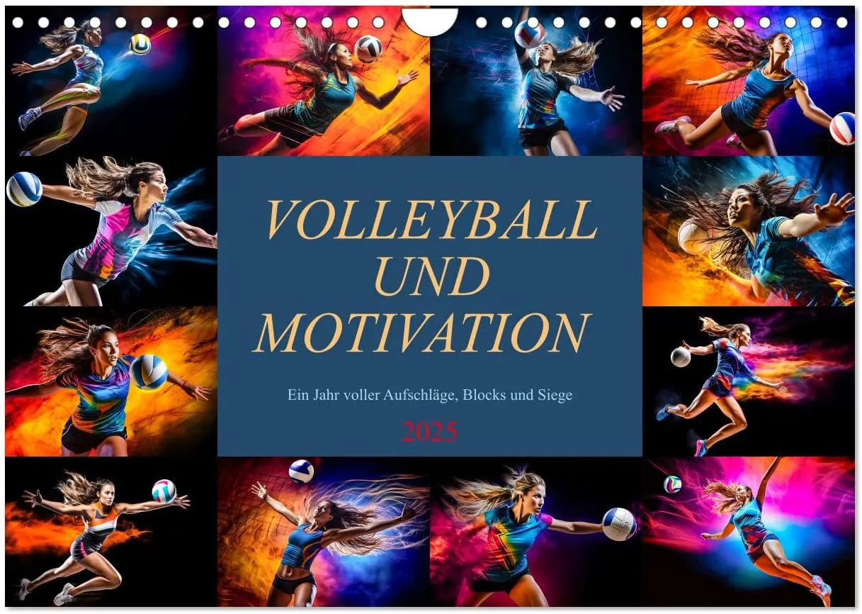 Bild von CALVENDO Wandkalender 2025 Volleyball und Motivation im DIN A4 Querformat