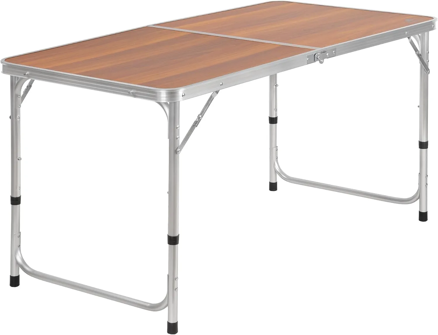 Bild von CampFeuer Aluminium Campingtisch für 6 Personen mit 120 x 60 cm, faltbar und höhenverstellbar, ideal für Camping und Garten