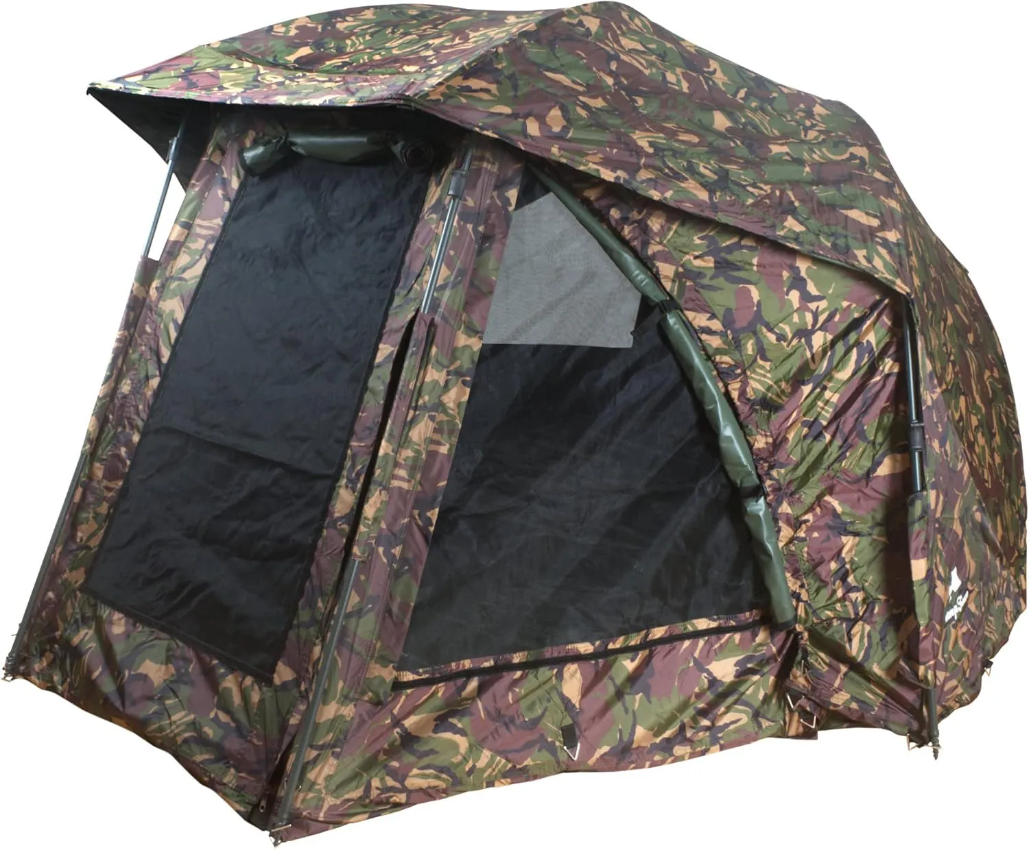 Bild von CampFeuer Blizzard Karpfenzelt für 1-2 Personen mit 2000 mm Wassersäule, 2,42 x 2,42 x 1,32 m, ideal für Outdoor und Camping