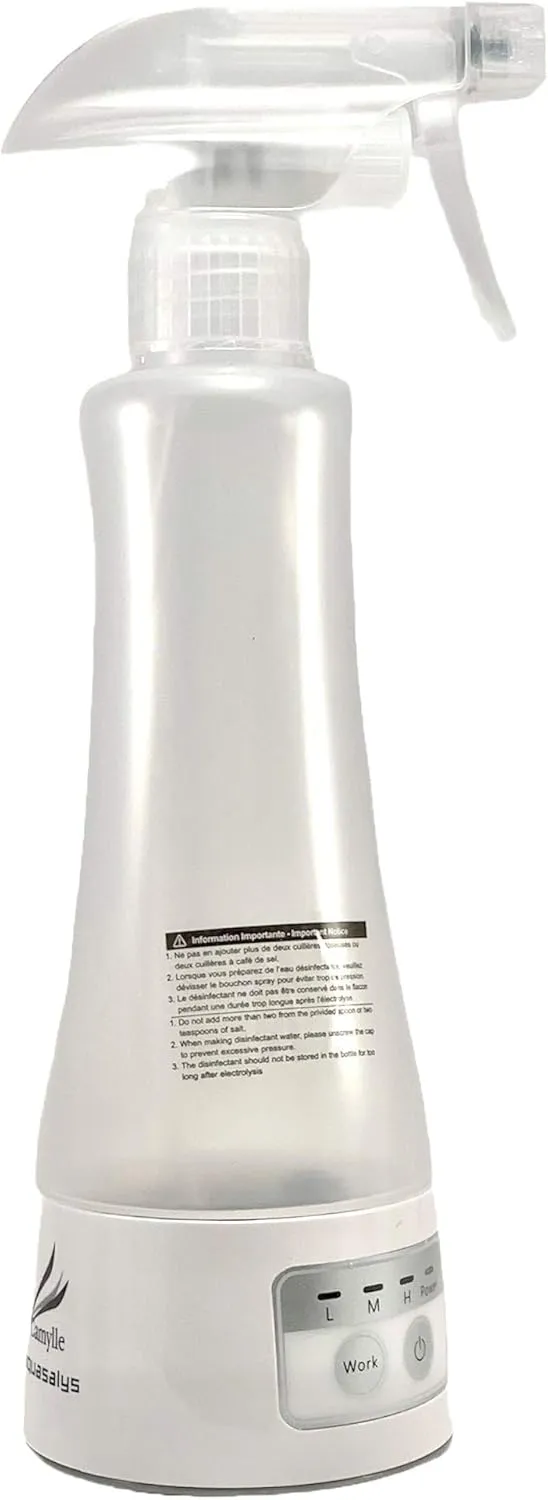 Bild von Camylle Aquasalys Generator zur Herstellung von 100% biologisch abbaubarem Desinfektionsmittel mit 270 ml Inhalt