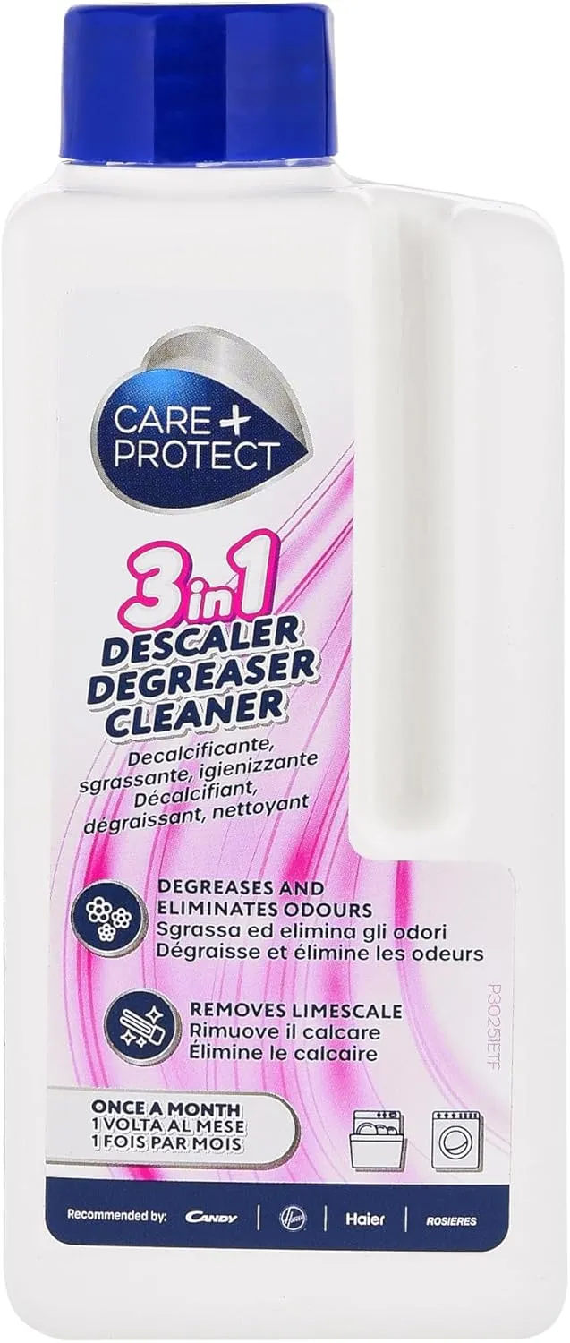 Bild von CARE + PROTECT 3-in-1 Entkalker und Reiniger für Waschmaschinen und Geschirrspüler, 250 ml